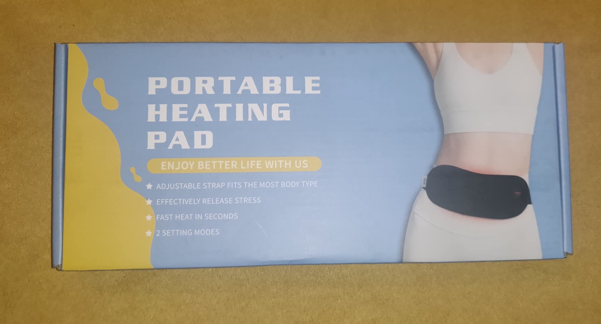 Portable Heating Pad Cordless Period Heating Pad for Cramps Menstrual Heat Pad Electric Rechargeable Battery Included 5000mAh for Long Time Use Heat Control customer photo 2