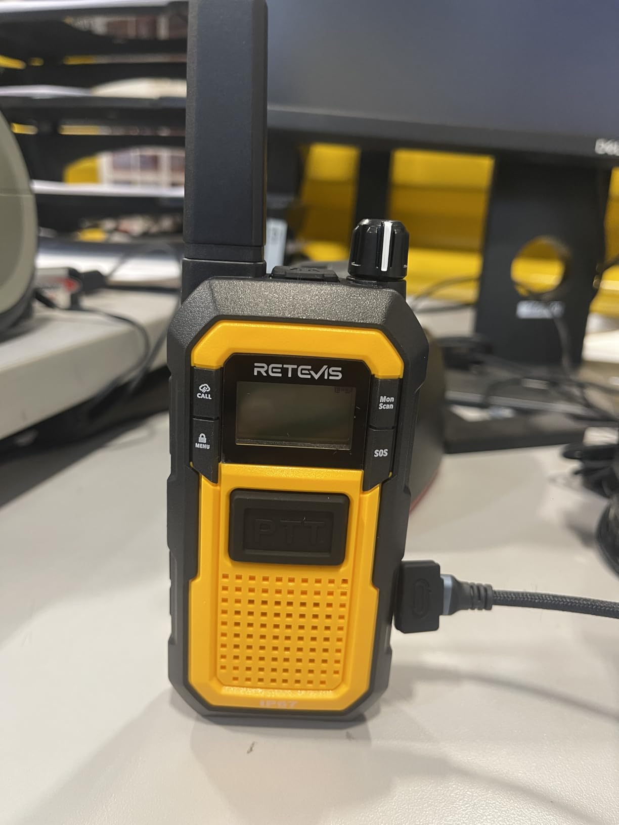 Retevis RB48 FRS Walkie Talkies Long Range, Mil-Standards 810H Two Way Radio | Rugged & IP67 Waterproof & Floating, Emergency Radio, Heavy-Duty, Dual PTT, Vibration Alert, NOAA, Rechargeable, 20hr Battery, 2 Pack customer photo 1