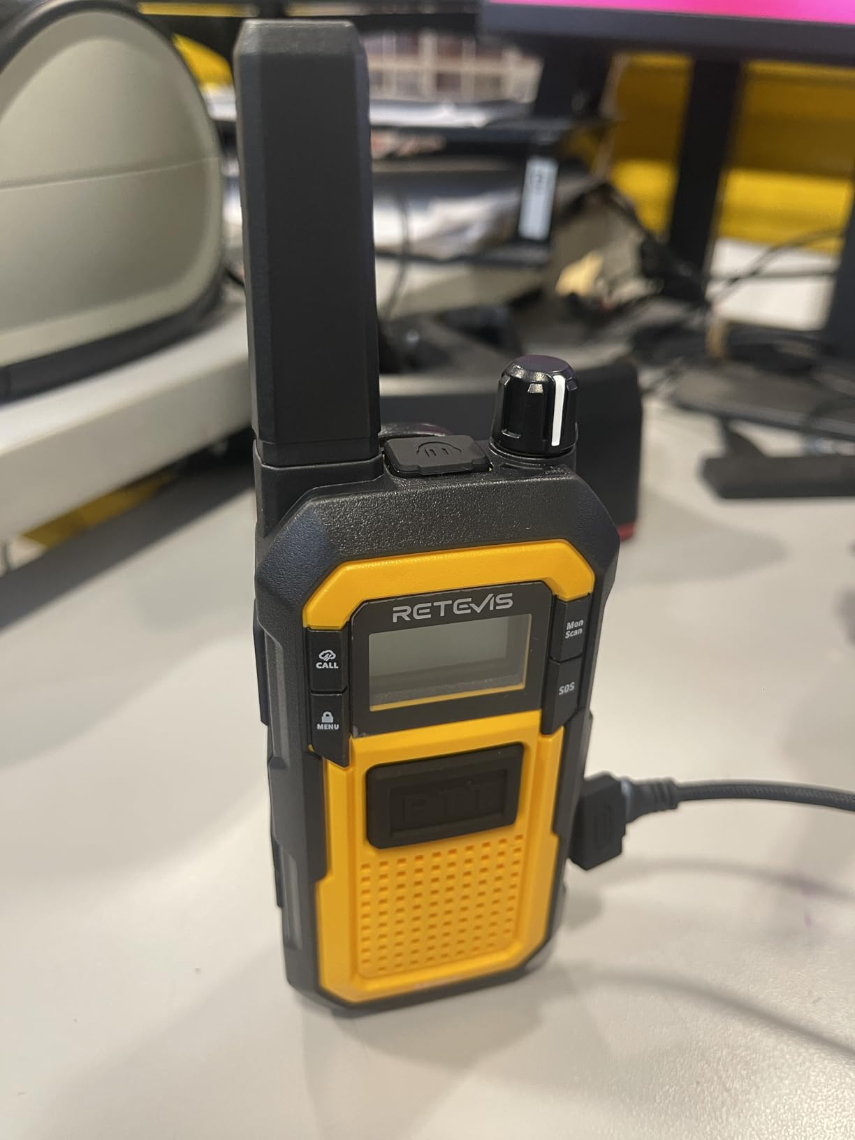Retevis RB48 FRS Walkie Talkies Long Range, Mil-Standards 810H Two Way Radio | Rugged & IP67 Waterproof & Floating, Emergency Radio, Heavy-Duty, Dual PTT, Vibration Alert, NOAA, Rechargeable, 20hr Battery, 2 Pack customer photo 2