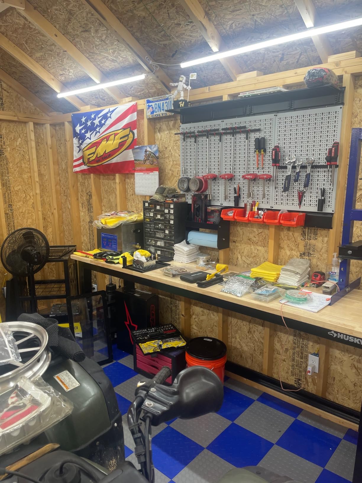 TORACK Metal Pegboard Wall Organizer 24x48 in, Tool Storage Pegboard, Black | Garage Pegboard with Accessories, Wall Mount Storage Bins, Shelves, Peg Board Tool Organizer Kit for Workbench customer photo 2