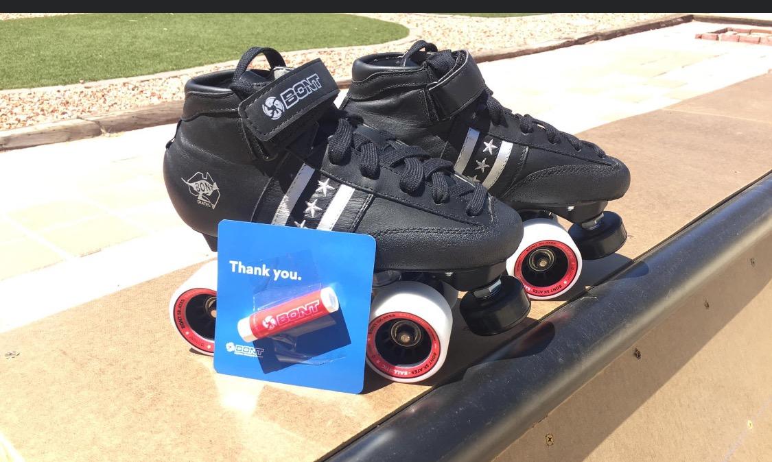 Skates - Quadstar Carbon Roller Skate Derby Package - Professional rollerskates for Men - Women - Boys - Girls for Derby, Speed and Indoor Skating customer photo 1