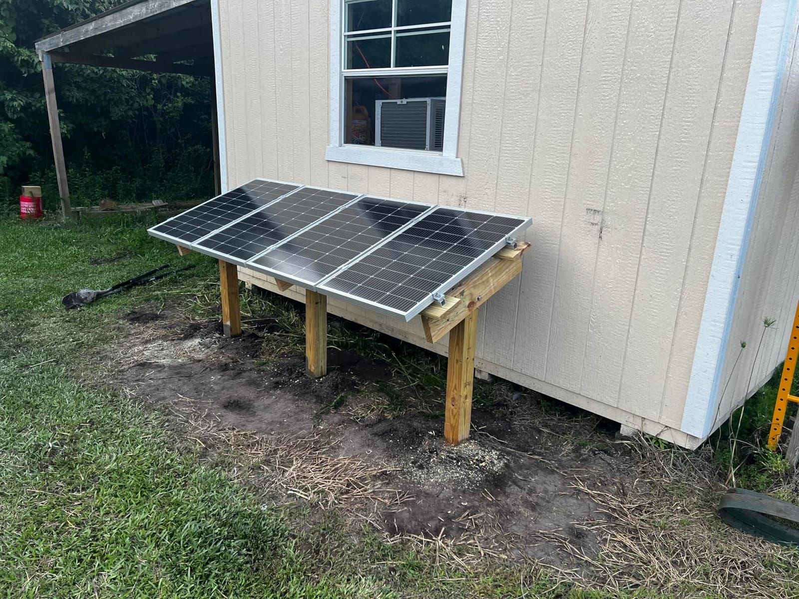 ECO-WORTHY 400 Watt 12 Volt Premium Solar Panel Kit: 4pcs 100W N-Type Solar Panel + 40A MPPT Charge Controller + Bluetooth Module + Mounting Z Brackets, 400W 12V Solar Power Off Grid System for Home, RV, Boat customer photo 2