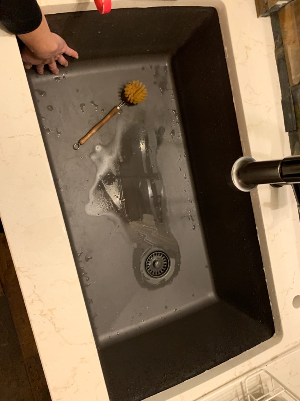BLANCO 443071 Diamond Silgranit Super Single Undermount Kitchen Sink, 33.5