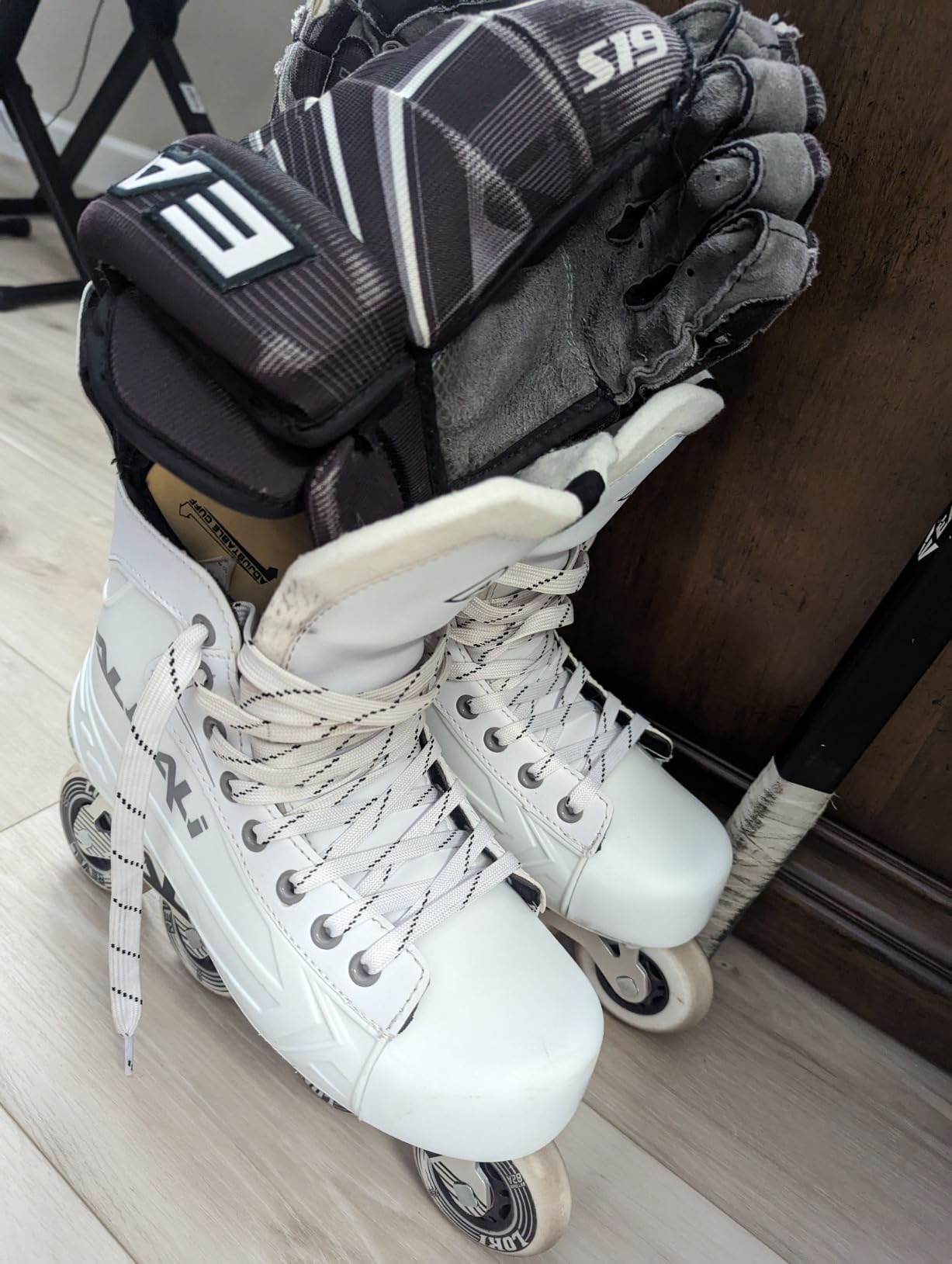 Alkali Cele III Senior Adult Junior Kids Inline Roller Hockey Skates customer photo 1