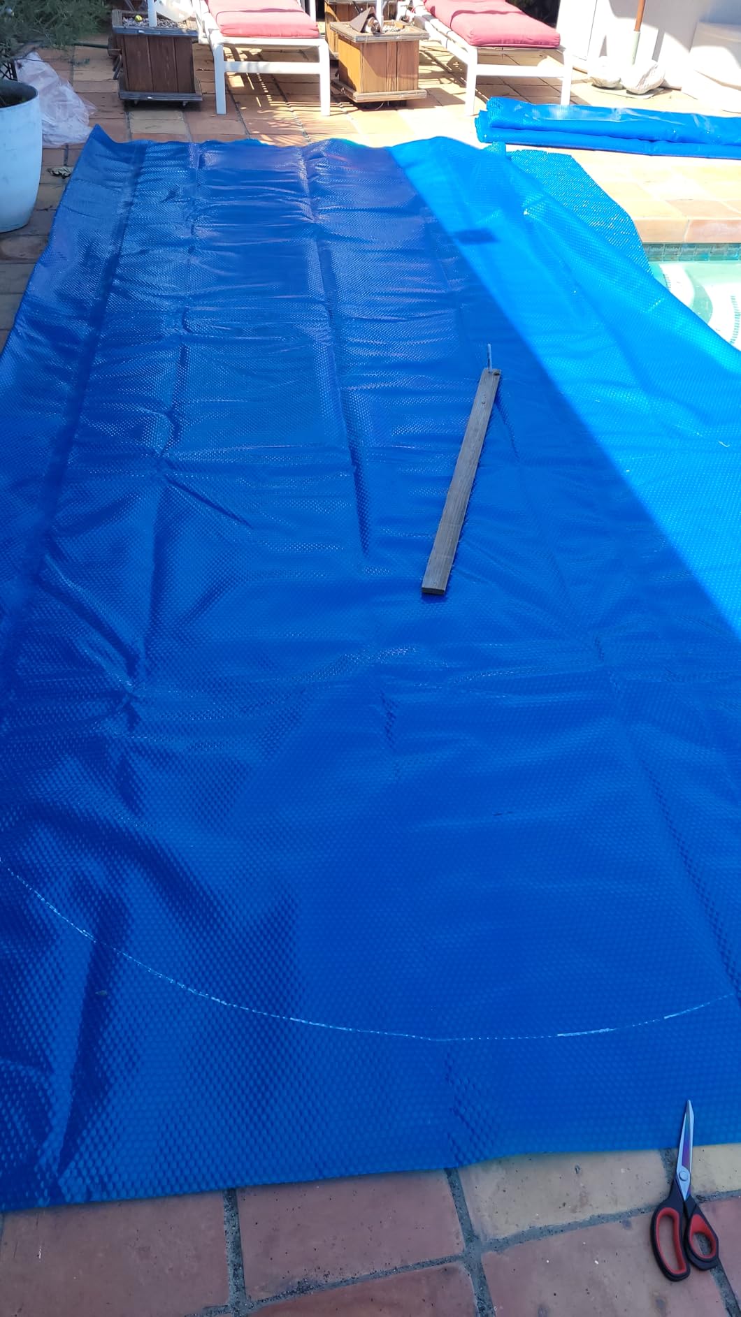 VINGLI 18x36ft Solar Pool Cover 12mil Rectangle Blue customer photo 1