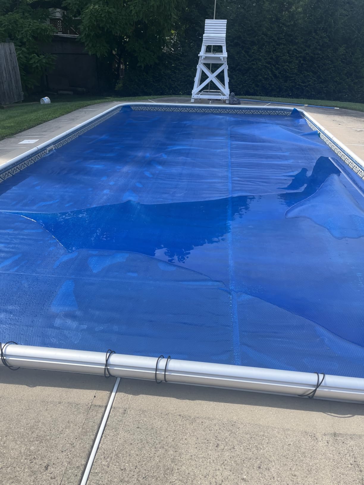 VINGLI 18x36ft Solar Pool Cover 12mil Rectangle Blue customer photo 2