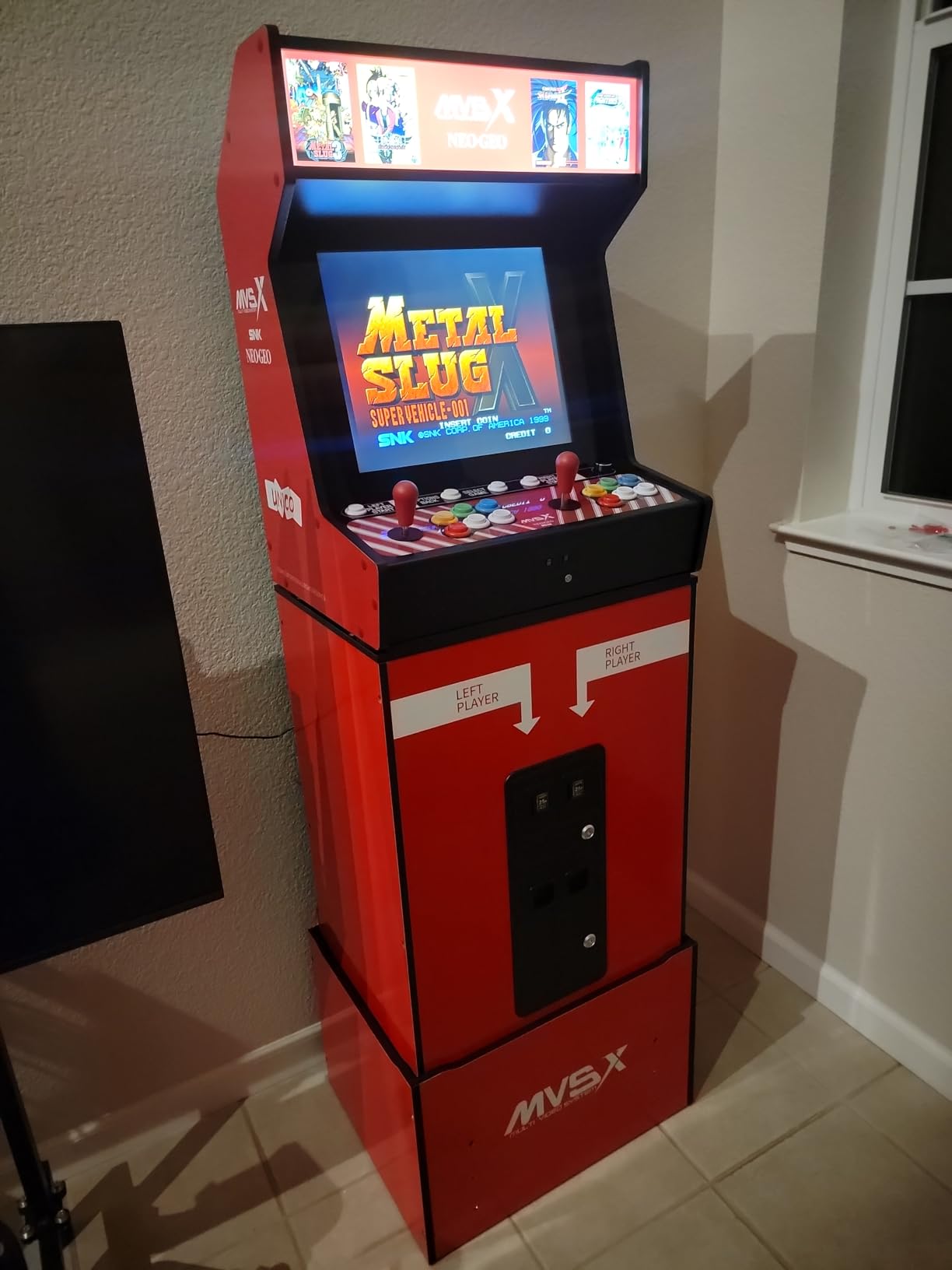 UNICO MVSX Arcade with Base and Riser Set, Pre-Loaded 50 SNK Official Genuine Retro Games, Including The King of Fighters/Samurai/Metal Slug and More customer photo 1