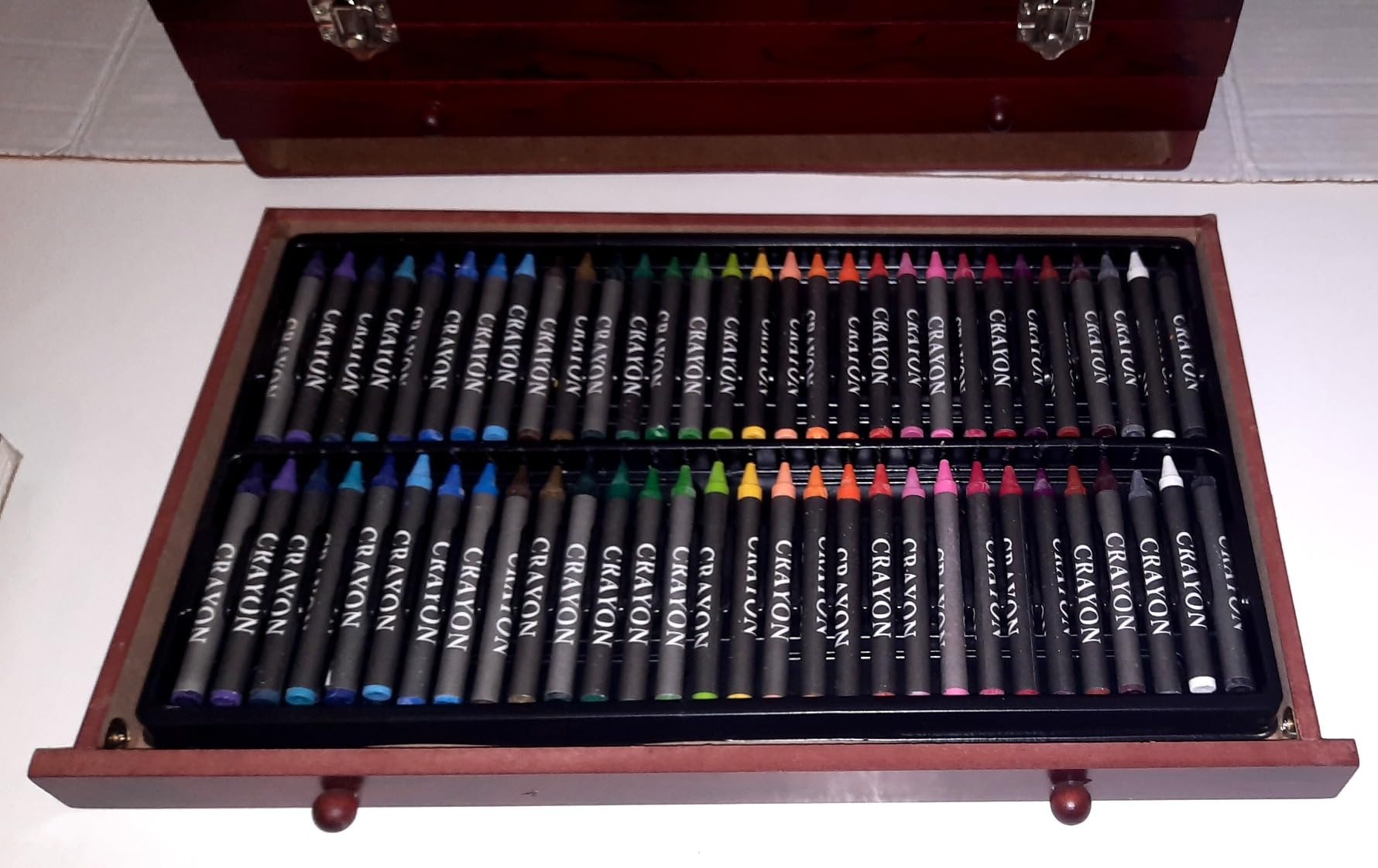 194 Piece Deluxe Art Set, Painting Drawing Art Supplies with 4 Drawing Pads, Acrylic Paints, Crayons, Colored Pencils Set in Wooden Case, Art Kit Gift Box for Kids, Teens, Adults, Artists, Beginners customer photo 1