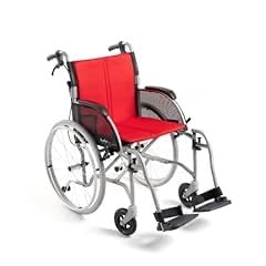 FeatherMobility - Gray Lightweight Folding Wheelchair - 13.5 lbs, 18