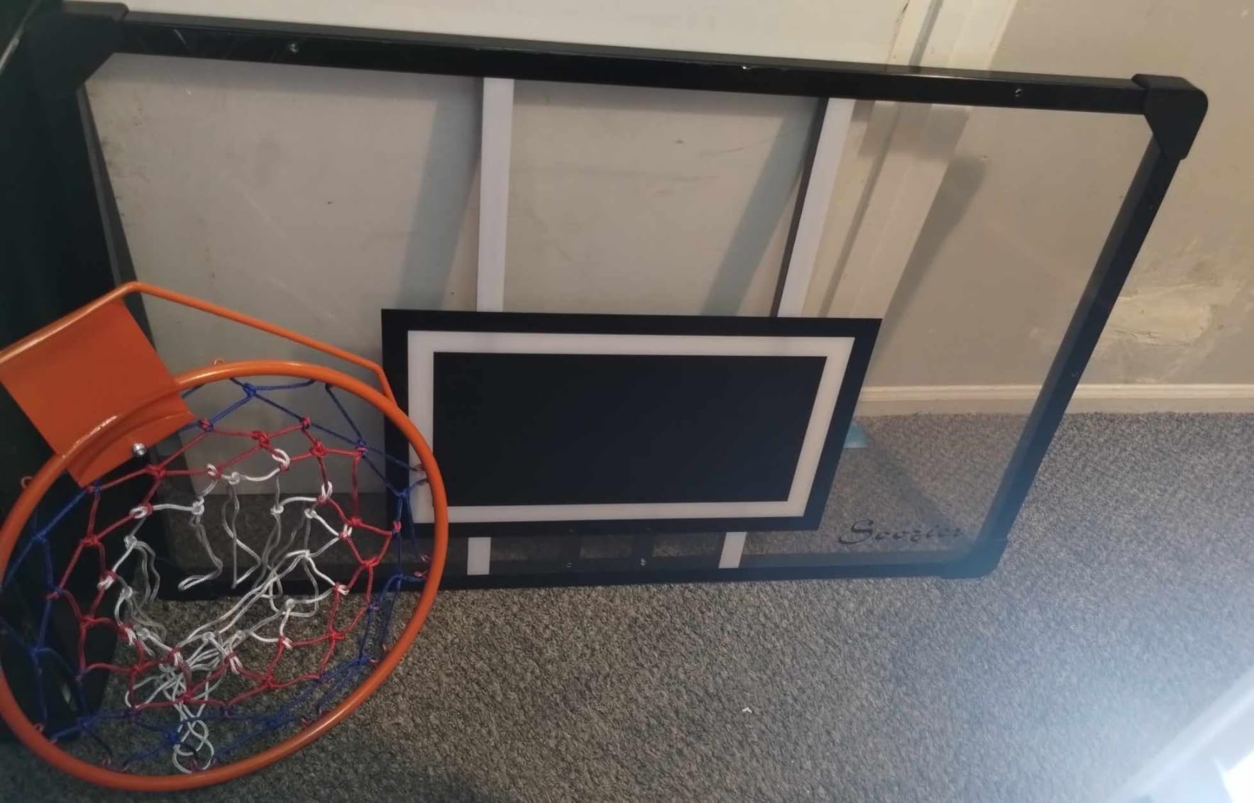 Soozier Wall Mounted Basketball Hoop, 45