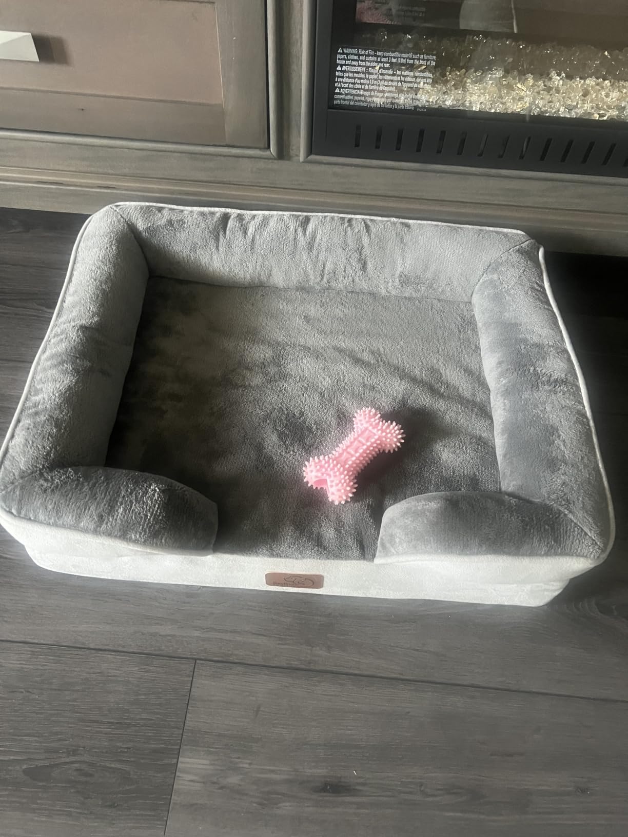 Bedsure L Plus Orthopedic Dog Bed for Large Dogs - Washable Dog Cat Bed Waterproof, L Plus Big Comfort Dogs Couch Sofa with Washable Removable Cover, Pet Bed with Nonskid Bottom, Grey, 38