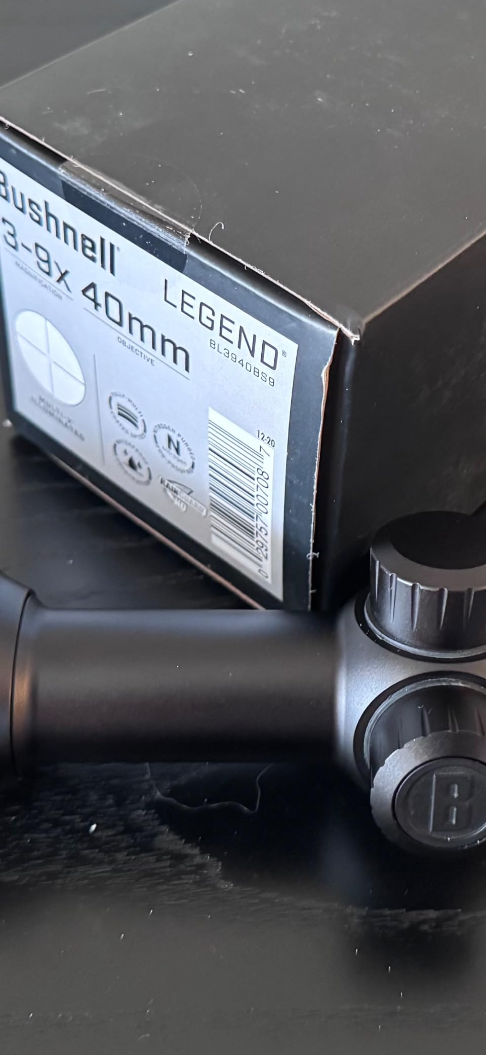 Bushnell Legend 3-9x40mm Illuminated Riflescope | Hunting Rifle Scope with Illuminated Multi-X Reticle customer photo 1
