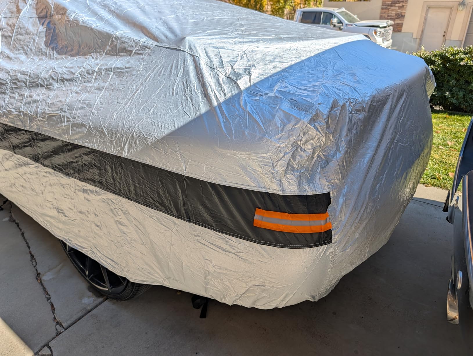 10 Layers Car Cover Waterproof All Weather for SUV,100% Waterproof Outdoor Car Covers Rain Snow UV Dust Protection. Custom Fit for BMW X3, Audi Q5, Nissan Rogue, Chevy Equinox,etc customer photo 1