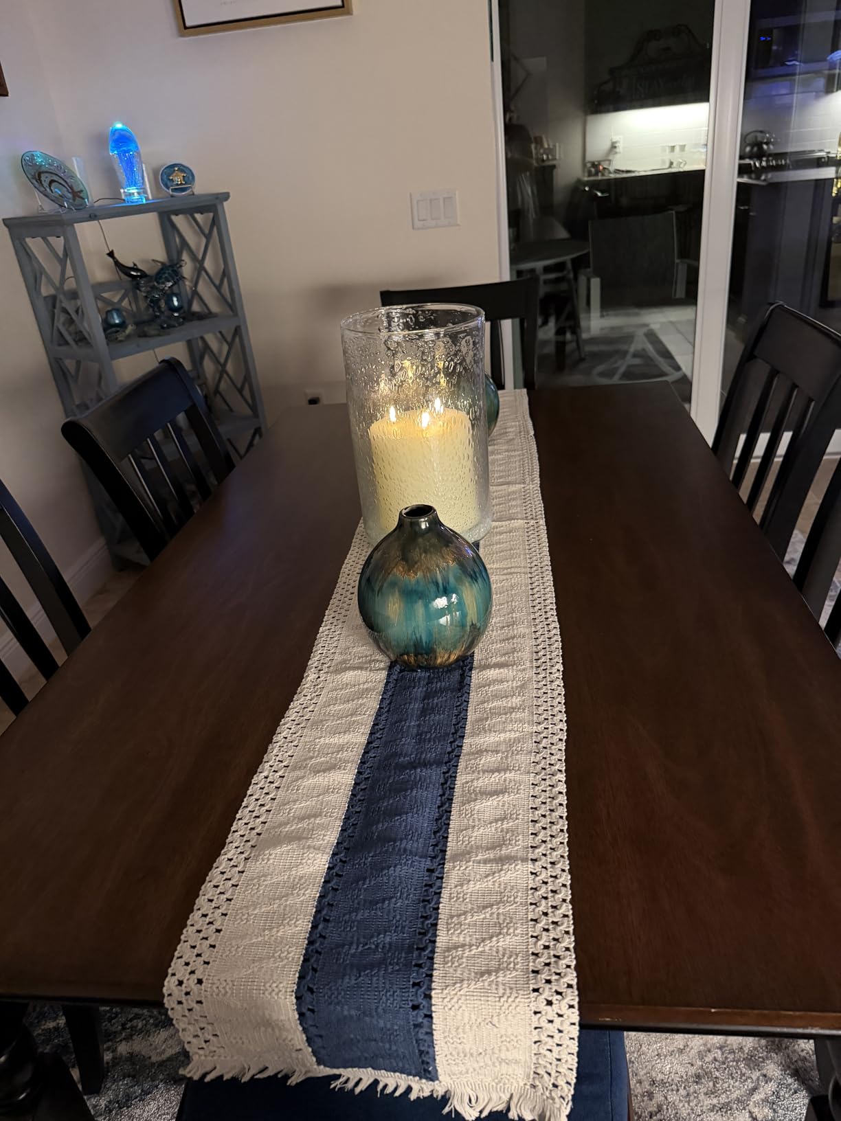 Macrame Table Runner Cream Beige Boho Table Runners with Tassels 12x71in | Alynsehom Hand Woven Cotton Table Runner Rustic Farmhouse Table Runners for Bohemian Kitchen Dining Table customer photo 1