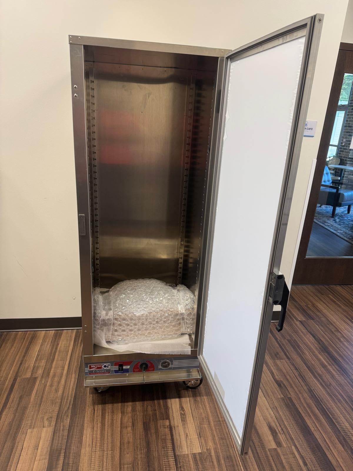 METRO C5 E-Series Hot Holding and Proofing Cabinet, 24 Pan Full Height Commercial Food Warmer, 2000W Convection Heated Cabinet with Clear Door, NSF UL customer photo 1