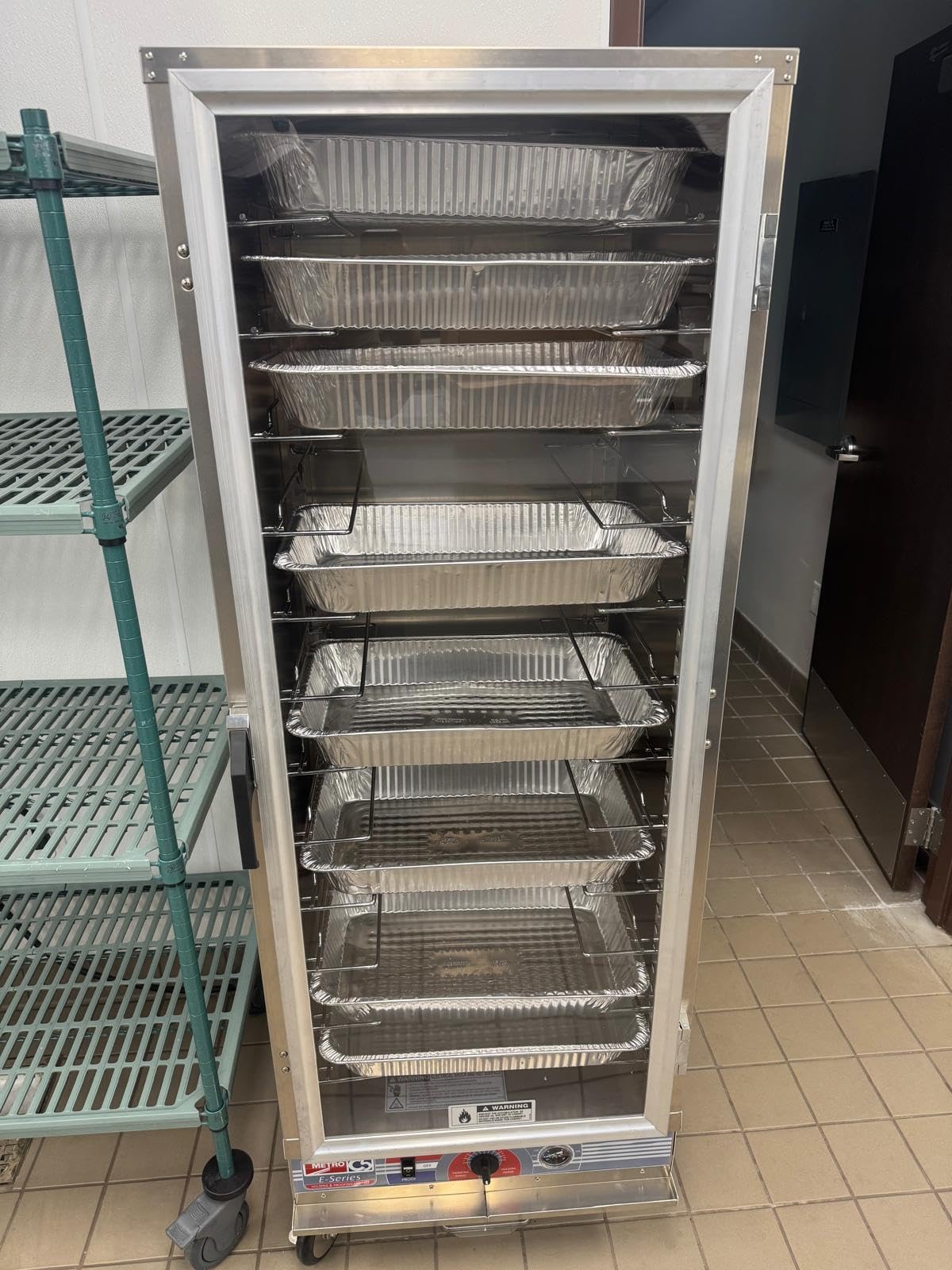 METRO C5 E-Series Hot Holding and Proofing Cabinet, 24 Pan Full Height Commercial Food Warmer, 2000W Convection Heated Cabinet with Clear Door, NSF UL customer photo 2