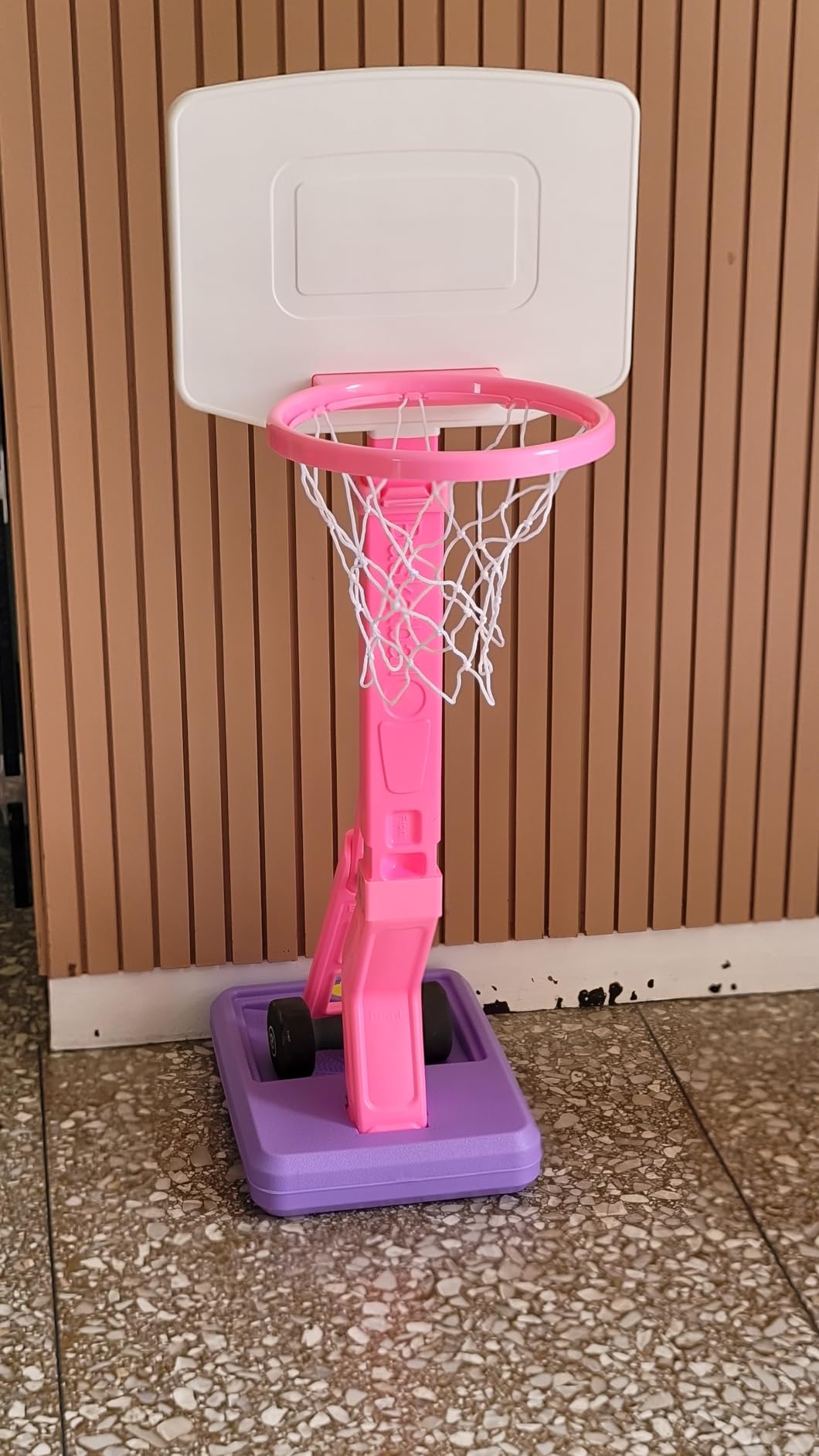 Toddler Basketball Hoop Indoor Mini Adjustable Basketball Goal with Ball Pump Outdoor Toys Backyard Game Outside Pool Basketball Toys for 3 4 Year Old Boy Girl Kid Toy Age 4-8 Birthday Gift customer photo 1