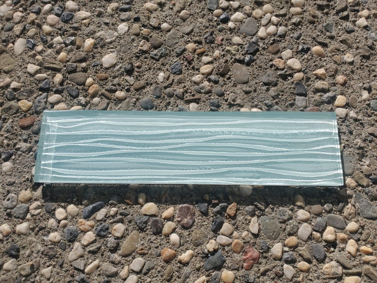 Lovdeco White Glass Subway Tile, Glass for Bathroom Kitchen Shower Backsplash Wall, 3 x 6 Inches, 4 Sq.Ft. customer photo 2