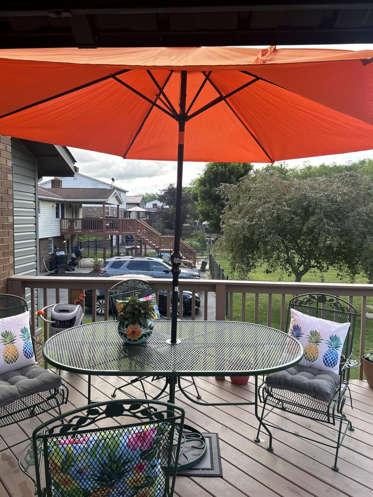 Best Choice Products 10ft Outdoor Patio Umbrella, Outdoor Table Umbrella, Yard Umbrella, Market Umbrella with 6 Sturdy Ribs, Push Button, Tilt and Crank - Navy Blue customer photo 1