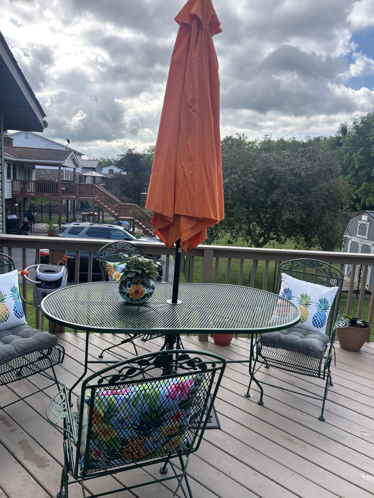 Best Choice Products 10ft Outdoor Patio Umbrella, Outdoor Table Umbrella, Yard Umbrella, Market Umbrella with 6 Sturdy Ribs, Push Button, Tilt and Crank - Navy Blue customer photo 2