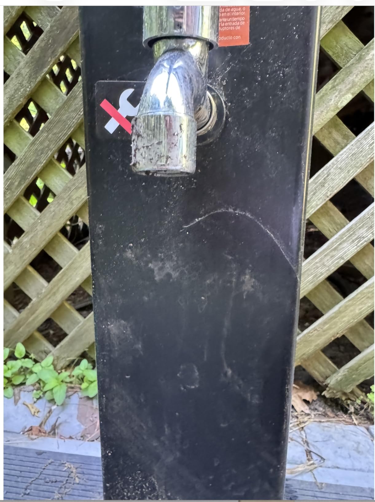 Outsunny 10.6 Gallons Solar Heated Shower, Outdoor Shower, 7ft customer photo 2