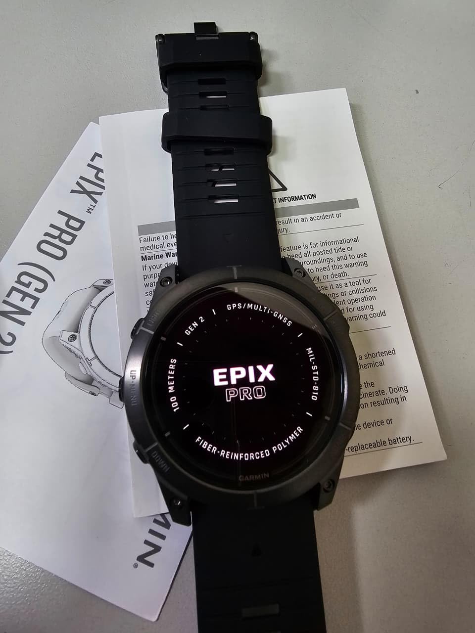 Garmin epix Pro (Gen 2) Sapphire, High Performance Smartwatch, 47mm, Black | Premium Multisport GPS Smartwatch, AMOLED Display, Built-In Flashlight, Advanced Training Metrics & Recovery Insights customer photo 2