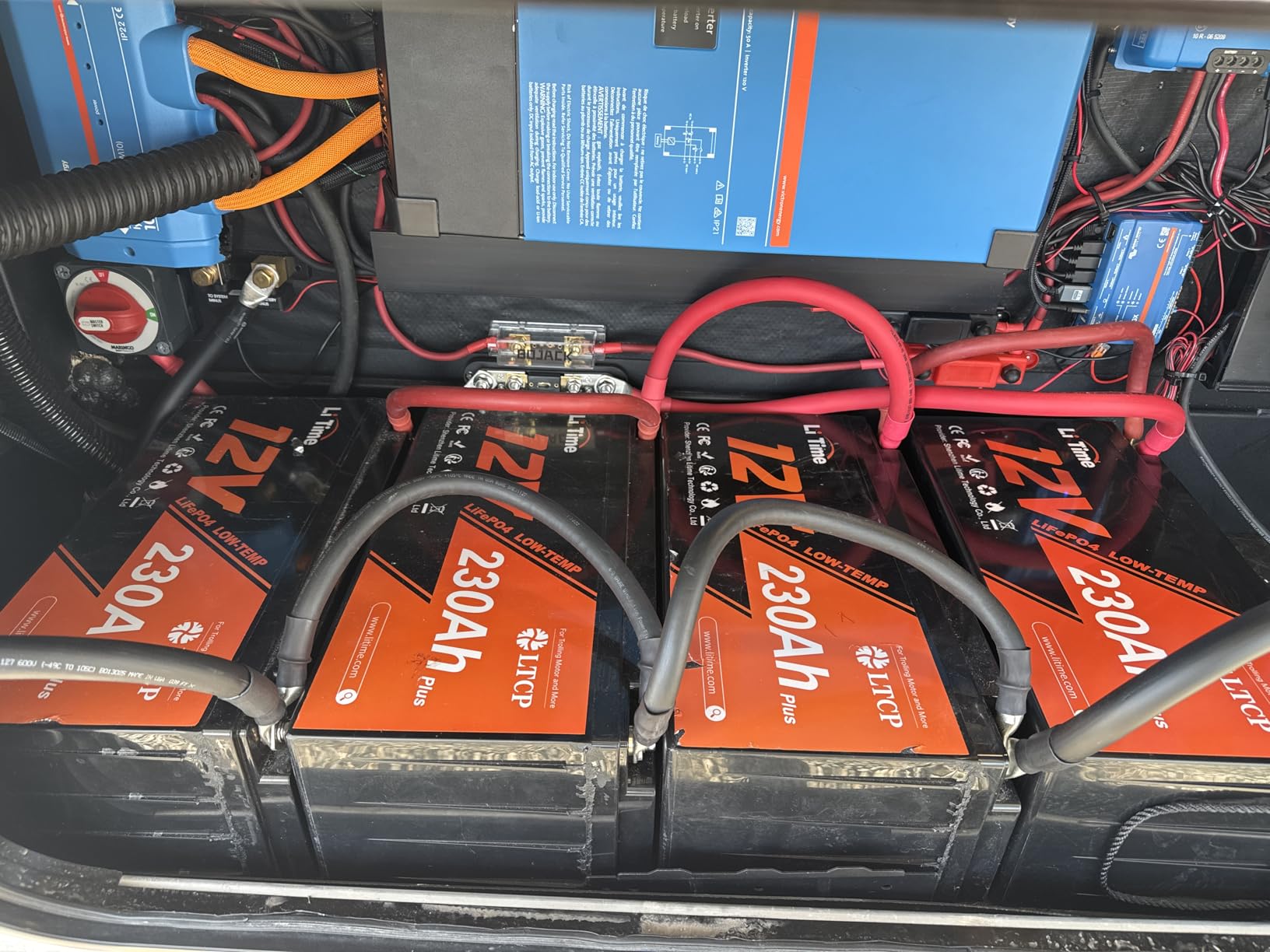 Litime 12V 230Ah Deep Cycle LiFePO4 Battery for RV, Camper, Travel Trailer | Group 4D, 200A BMS, Max. 15000 Cycles, IP65 Waterproof, Low Temp Protection, Max 4P4S, 2944Wh, for Solar, Off-Grid, Marine customer photo 2