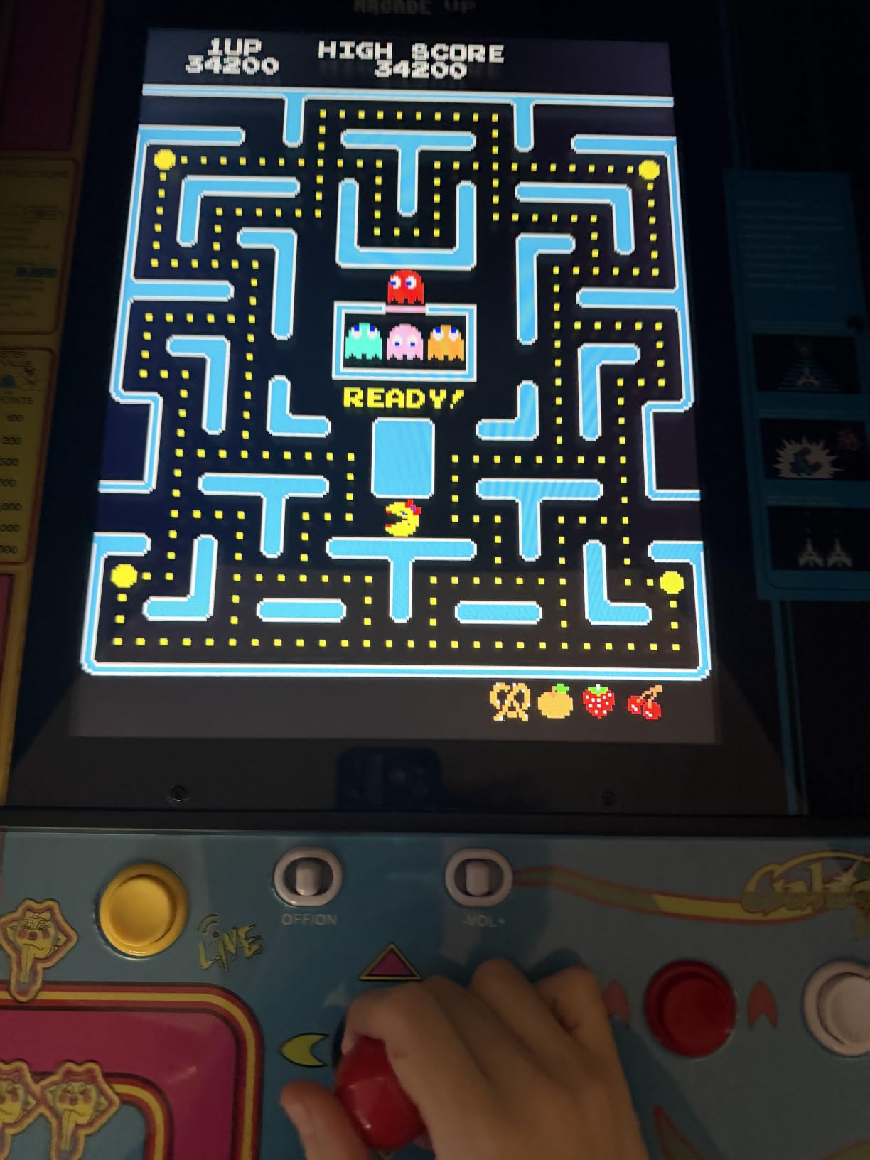 Arcade1Up Pac-Man Deluxe Arcade Gaming Cabinet, 14 Classic Games | Real Feel Joysticks and Buttons, 17-Inch Color Screen customer photo 1
