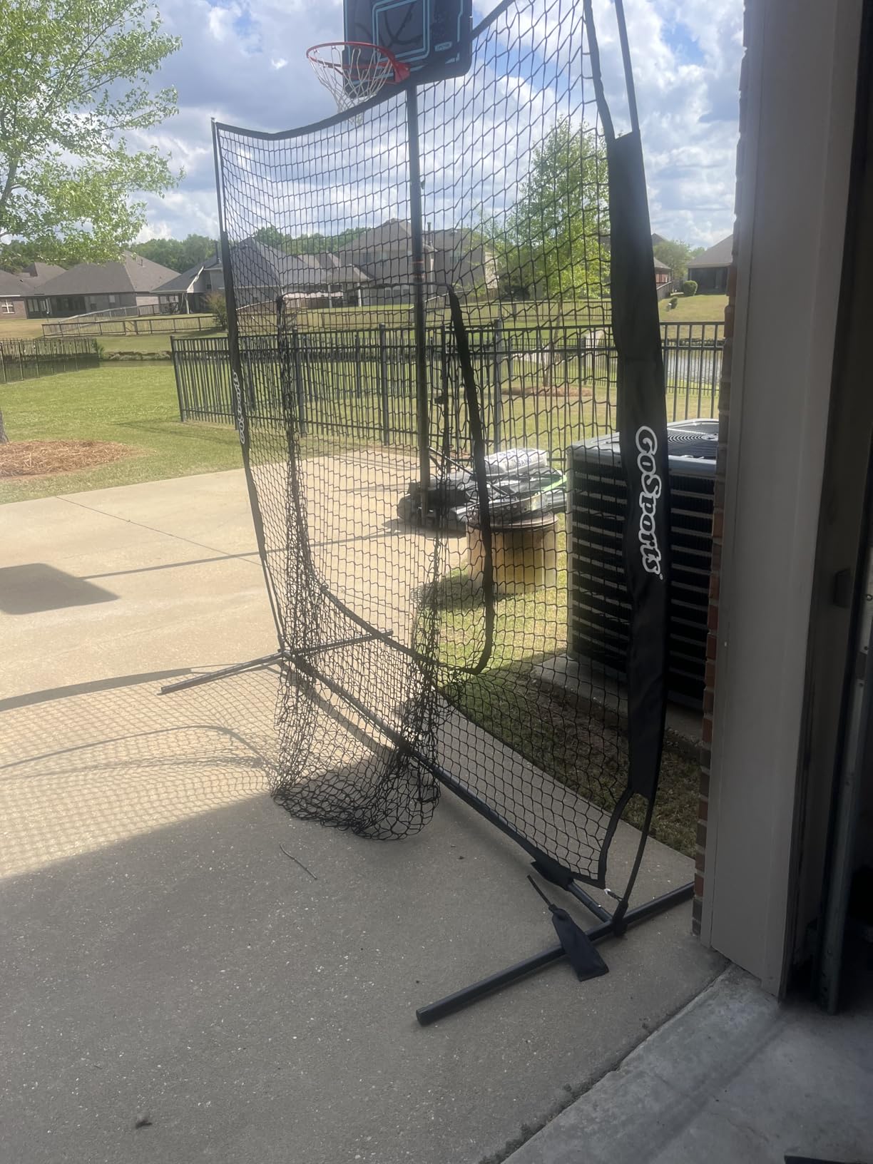 GoSports 7 ft x 7 ft Baseball & Softball Nets - Red, Black, Drip or PRO - Practice Hitting & Pitching Net with Bow Type Frame, Carry Bag and Strike Zone, Great for All Skill Levels customer photo 1