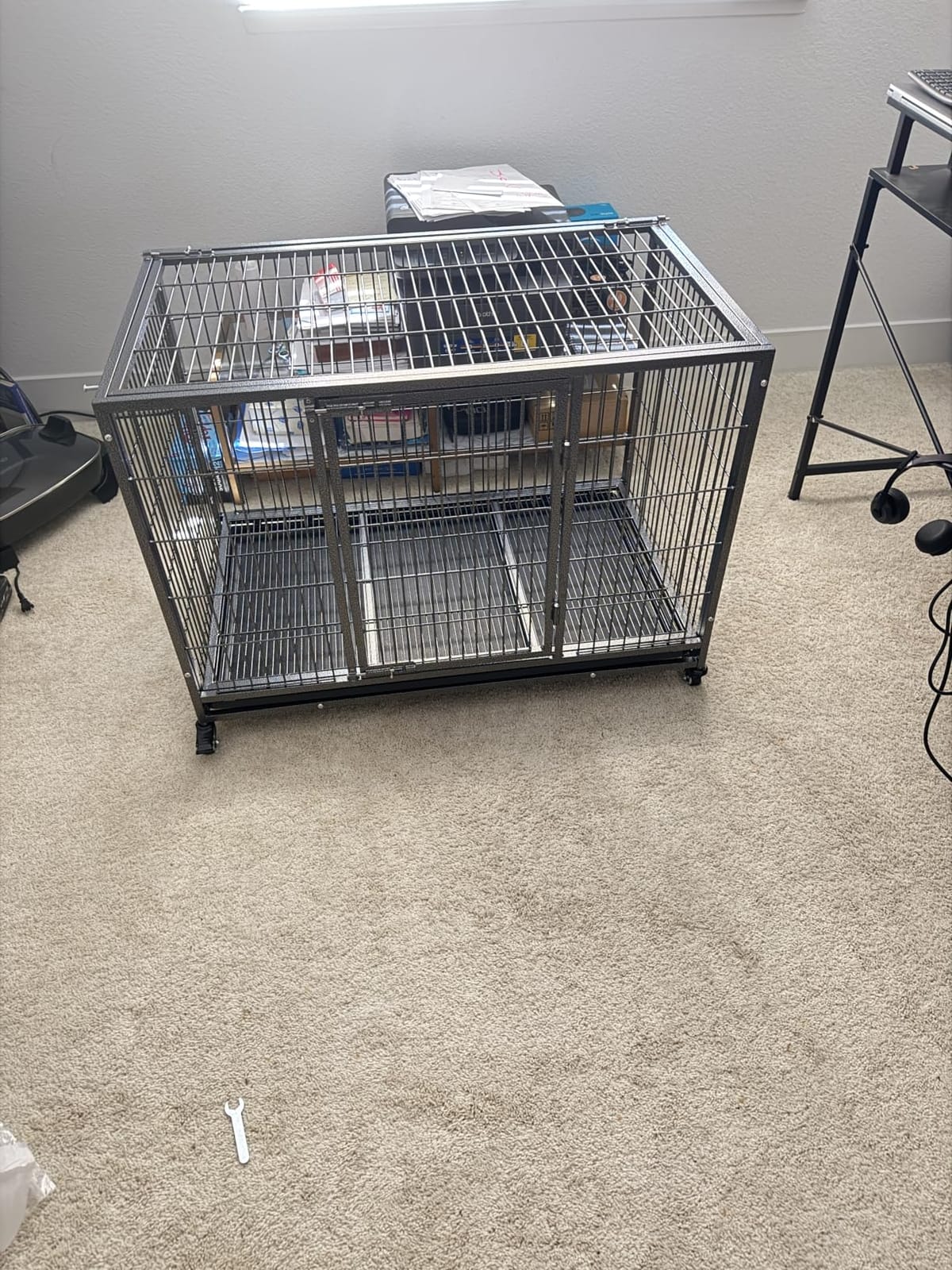 BOLDBONE 48 inch Heavy Duty Indestructible and Escape-Proof Dog Crate Cage Kennel for Large Dogs customer photo 1