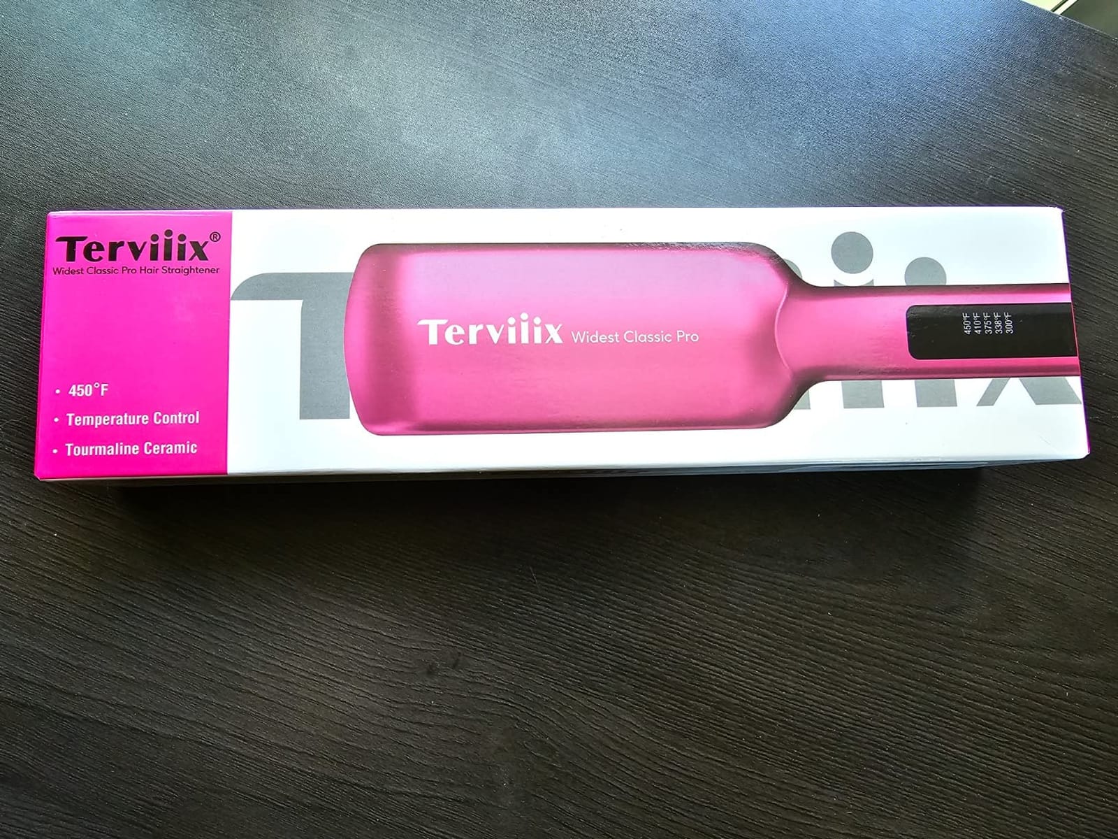 Terviiix 2 Inch Extra Wide Flat Iron Hair Straightener, Ceramic Tourmaline | For Thick, 4C Natural, Coarse & Curly Hair, 30s Fast Heat, 300-450F Adjustable, Auto Shut Off, Dual Voltage customer photo 2