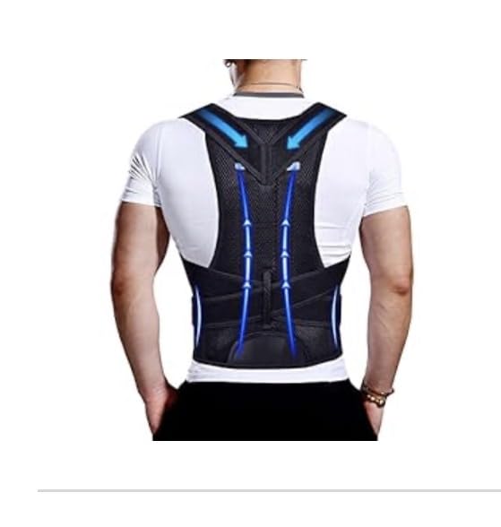 Upgraded Posture Corrector Back Brace for Men and Women, New Version Lumbar Support for Posture Improving and Pain Relief, Full Back Support for Neck, Shoulder, Waist Pain customer photo 1