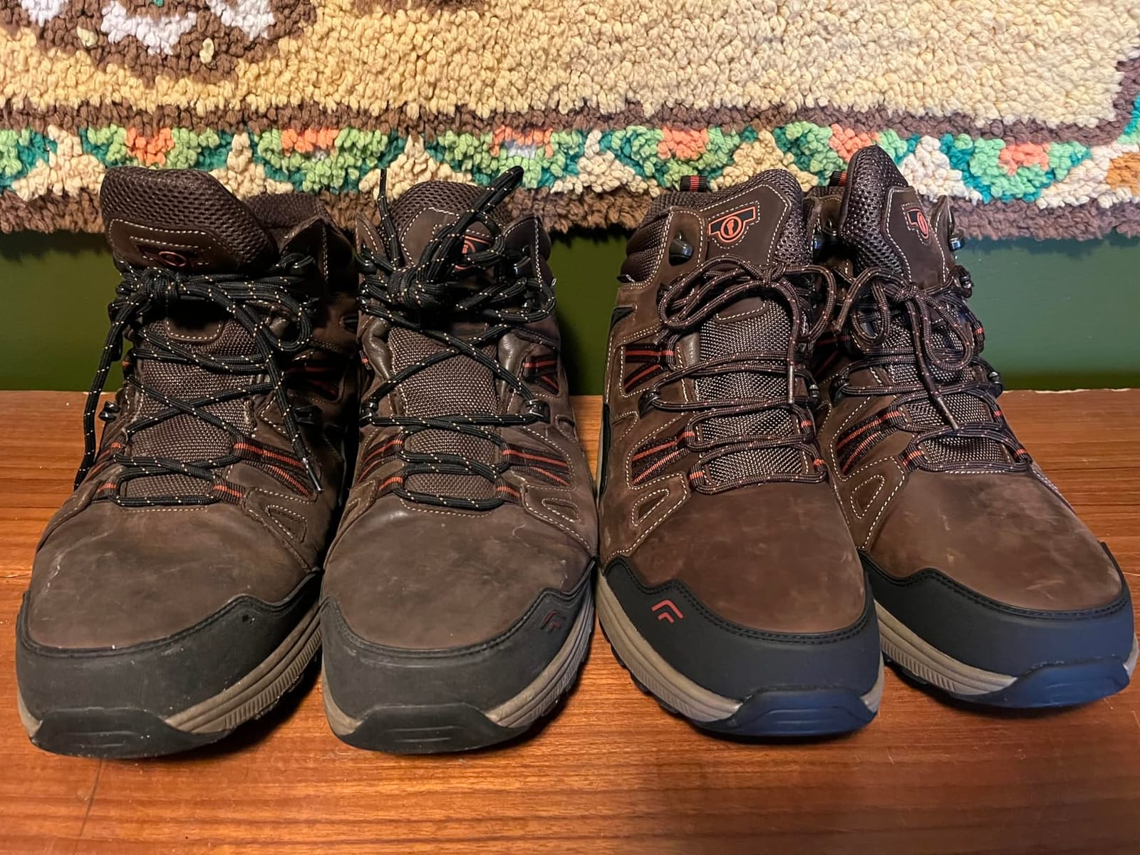 Orthofeet Ridgewood Orthopedic Men's Hiking Boots - Waterproof Leather, Mountain Trail-Ready with Lugged Sole, Anatomical Arch Support, Ergonomic Cushioning, Wide Toe Box customer photo 2