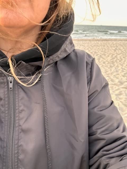 Women's Waterproof Raincoat Lightweight Rain Jacket Hooded Windbreaker with Pockets for Outdoor customer photo 1