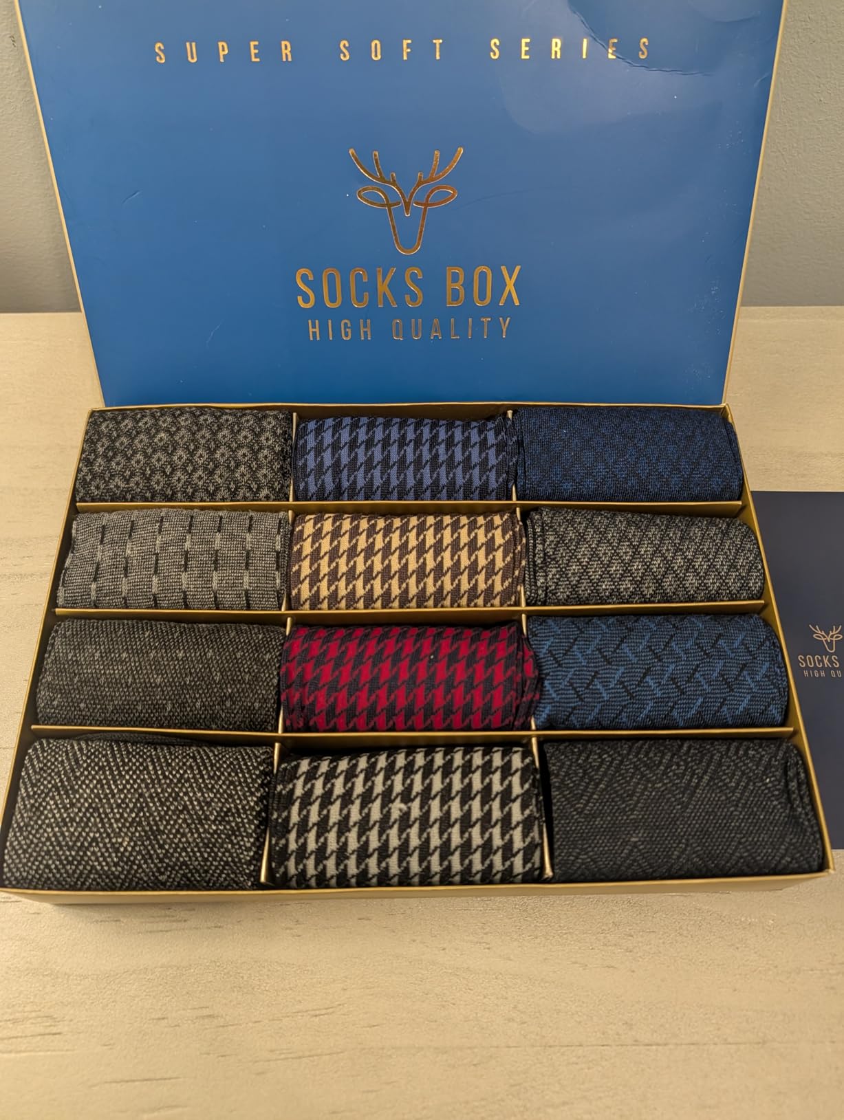 Mens Dress Socks, Premium Bamboo Rayon Socks for Men, Size 8-13 customer photo 1