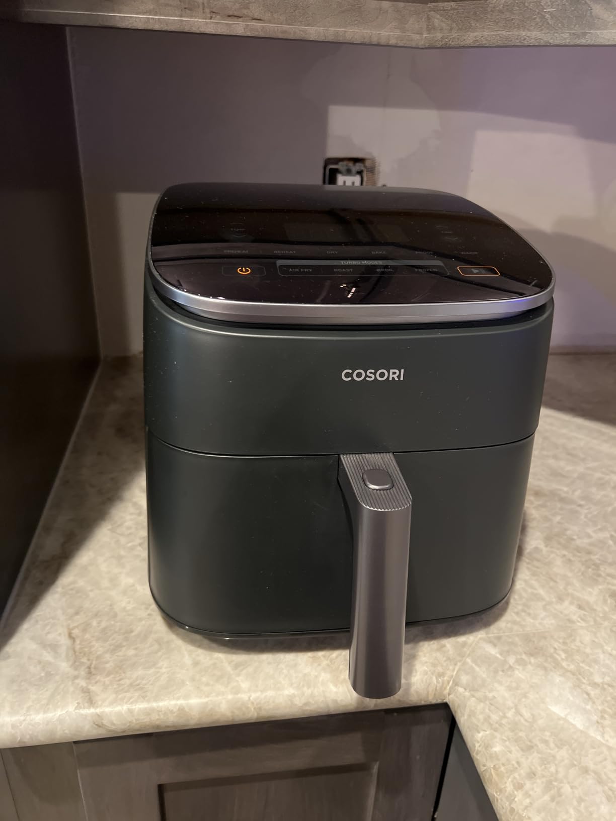 Cosori TurboBlaze Air Fryer, 9-in-1, 6 Qt, PFAS-Free Ceramic Coating | 90°-450°F, 5 Level Fan Speeds, 9 in 1 Air Fry, Roast, Bake, Broil, Dry, Frozen, Proof, Reheat, Keep Warm, Safety lock, 1725W customer photo 1