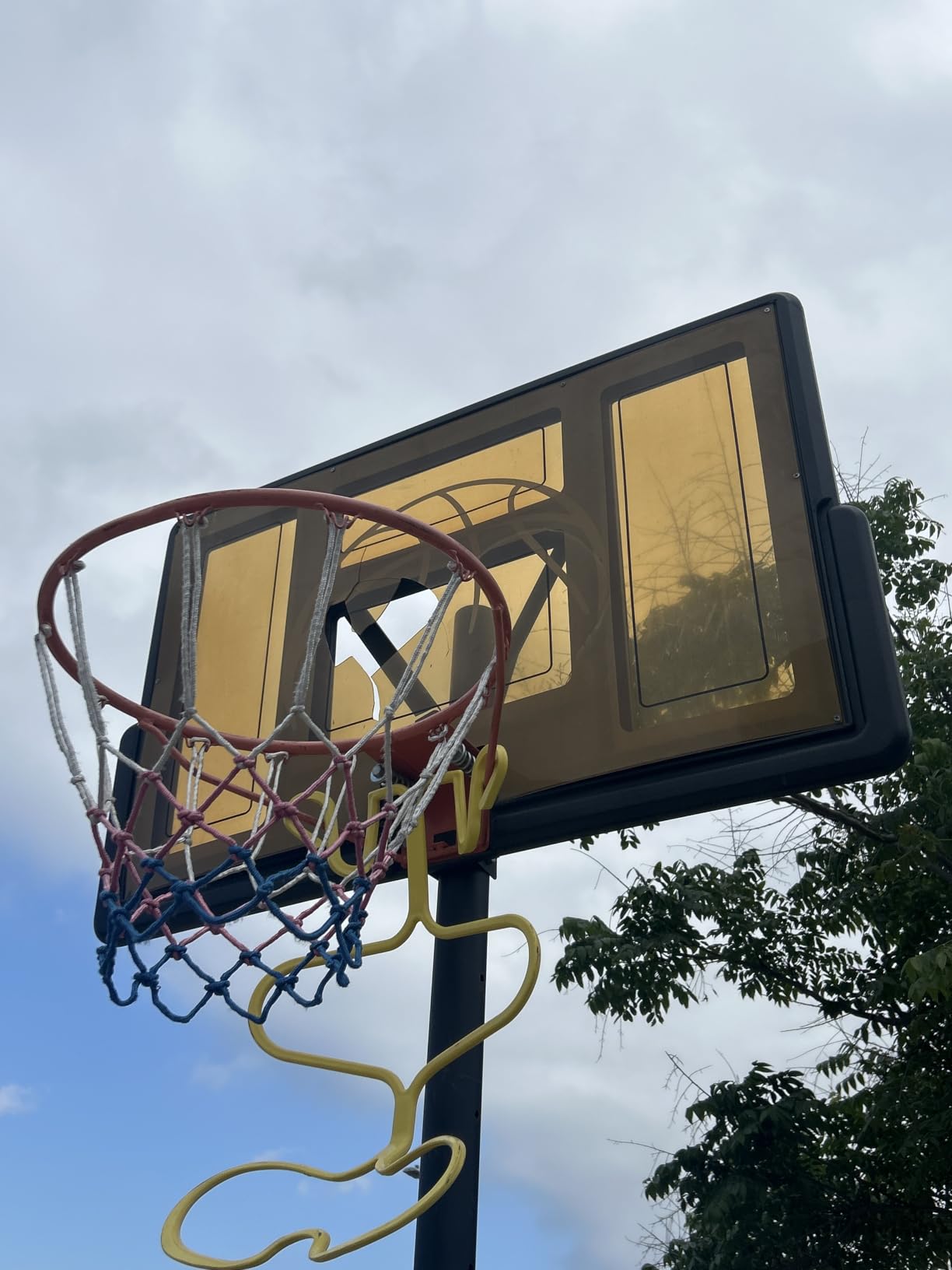 Yohood Basketball Hoop Outdoor 10ft Adjustable, Portable Basketball Hoop Goal System for Kids Youth and Adults in Backyard/Driveway/Indoor, 44 Inch Shatterproof Backboard and Larger Base customer photo 1