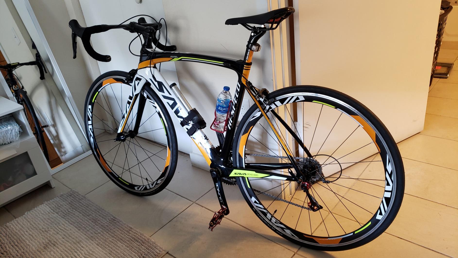 SAVADECK Carbon Road Bike for Beginners - Adult Racing Bicycle with Shimano SORA 18-Speed, Lightweight Carbon Fiber Frame & Fork, Double V-Brake customer photo 2