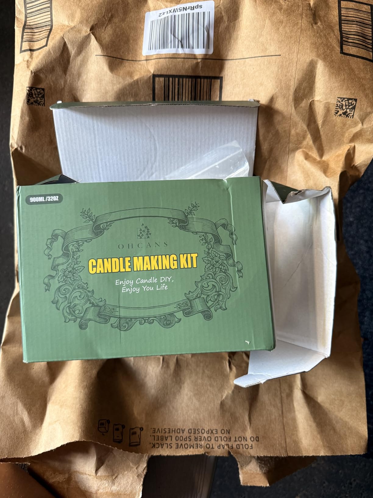 Ohcans Candle Making Kit Supplies for Beginners, Soy Wax DIY Candle Making for Adults, with 900ml Candle Make Pouring Pot, Candle Wicks, Wicks Sticker, Wicks Holder, Soy Candle Wax customer photo 1