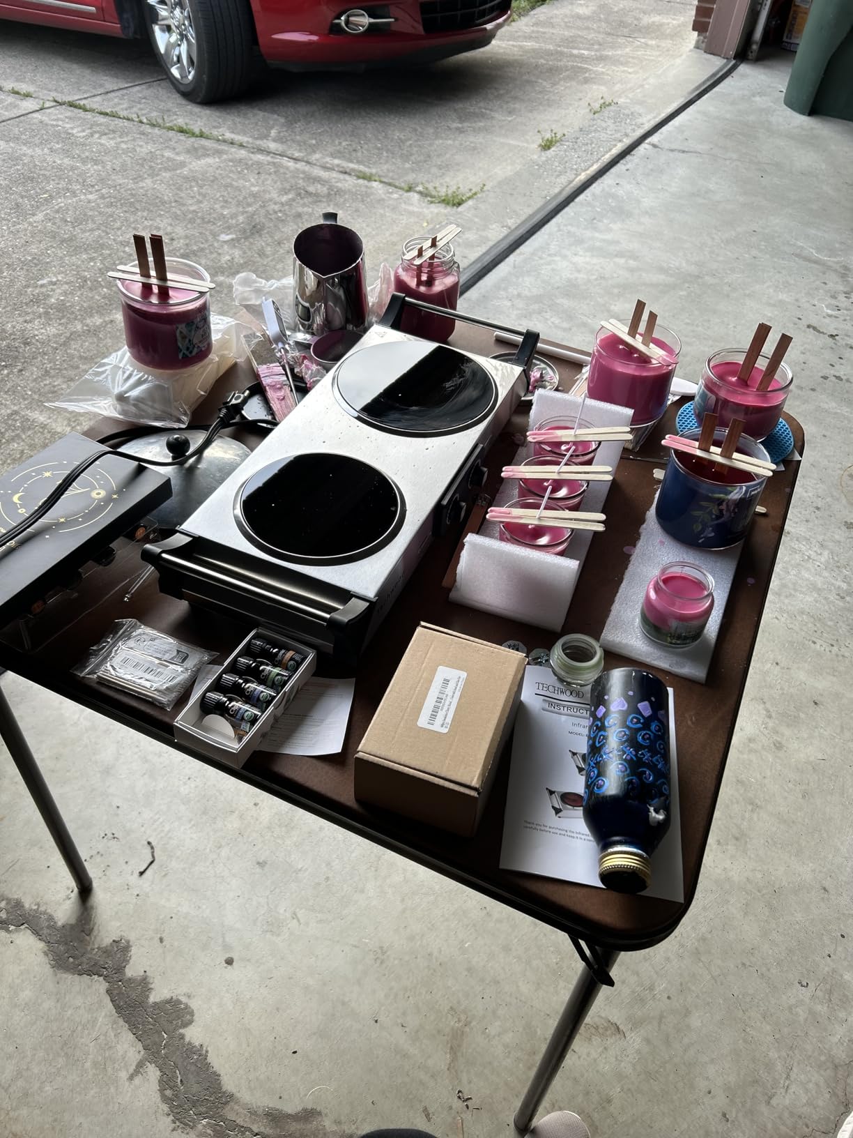 Ohcans Candle Making Kit Supplies for Beginners, Soy Wax DIY Candle Making for Adults, with 900ml Candle Make Pouring Pot, Candle Wicks, Wicks Sticker, Wicks Holder, Soy Candle Wax customer photo 2
