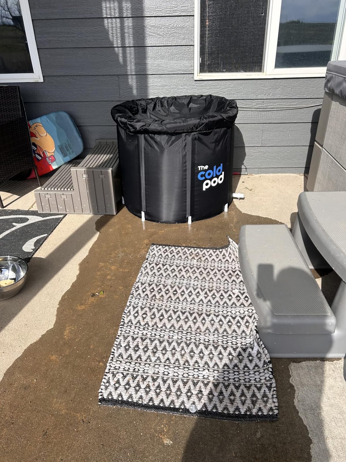 The Cold Pod Ice Bath Tub for Athletes XL: Cold Plunge Tub Outdoor with Cover, 116 Gallons Portable Ice Bath Cold Water Therapy Plunge Pool, Large Ice Tub for Cold Dippers at Home customer photo 1