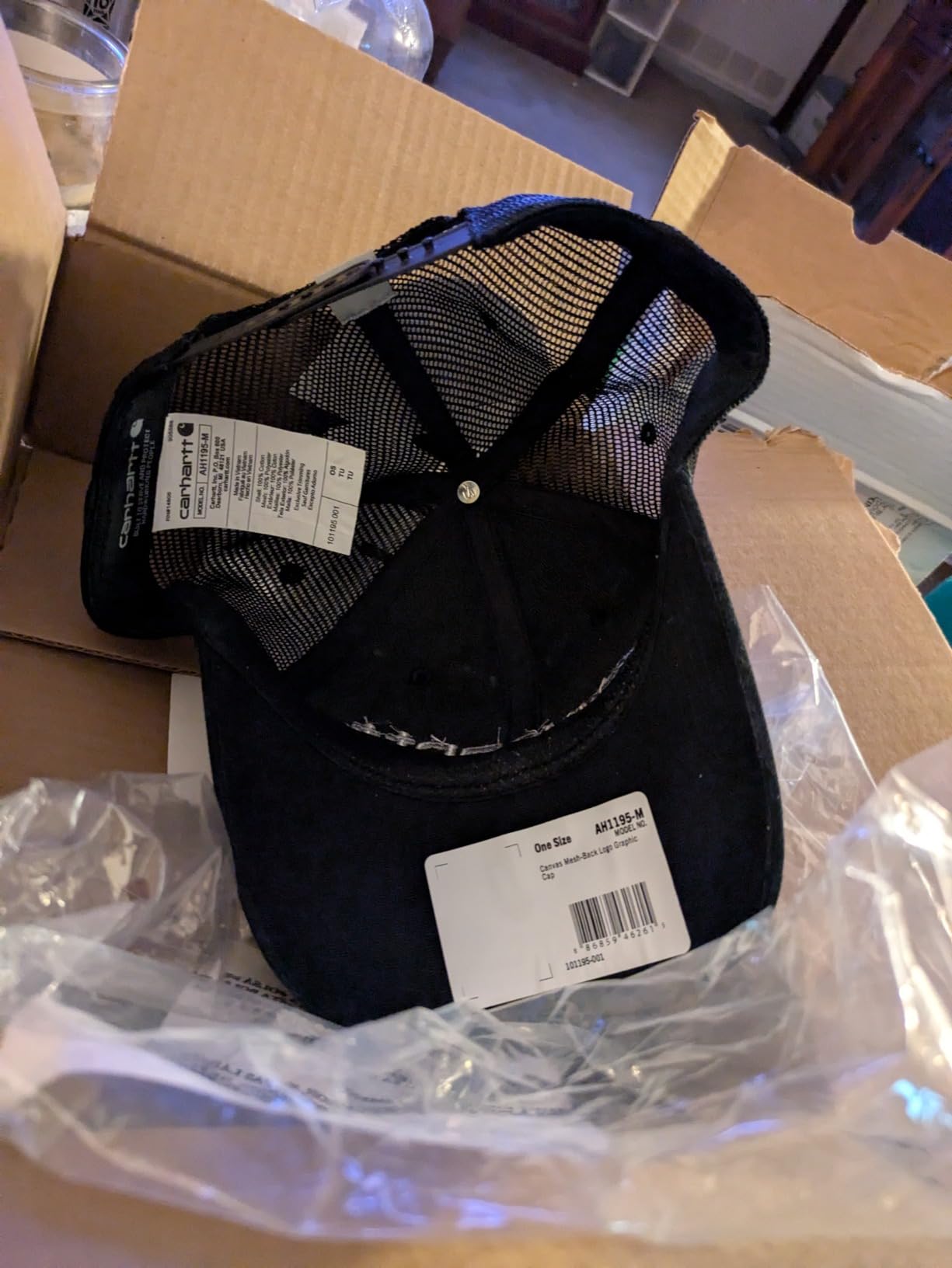 Carhartt Men's Canvas Mesh-Back Logo Graphic Cap customer photo 2