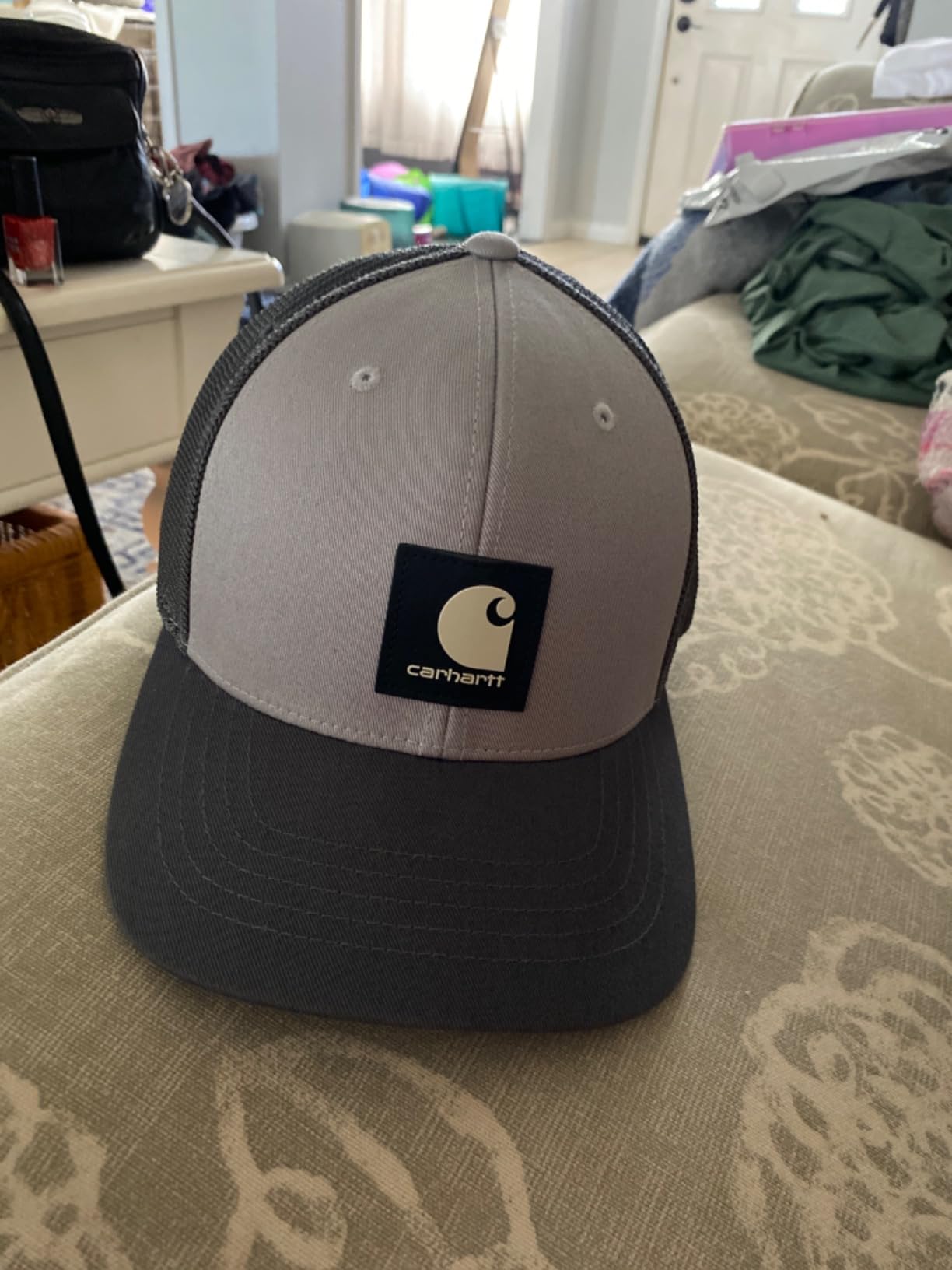 Carhartt Men's Rugged Flex Twill Mesh-Back Logo Patch Cap customer photo 1
