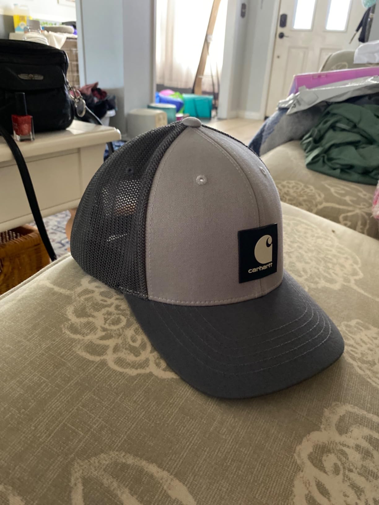 Carhartt Men's Rugged Flex Twill Mesh-Back Logo Patch Cap customer photo 2