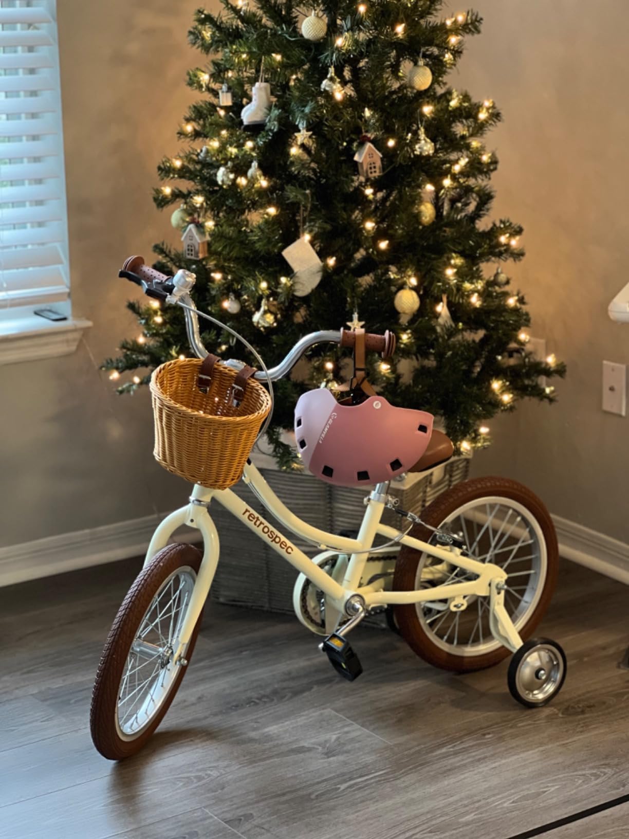 Retrospec Beaumont Mini 16in Kids Bike with Training Wheels & Basket - Beginner Bicycle for 4-6 Year Olds, Low-Profile Frame, V-Brakes & Safety Bell customer photo 1