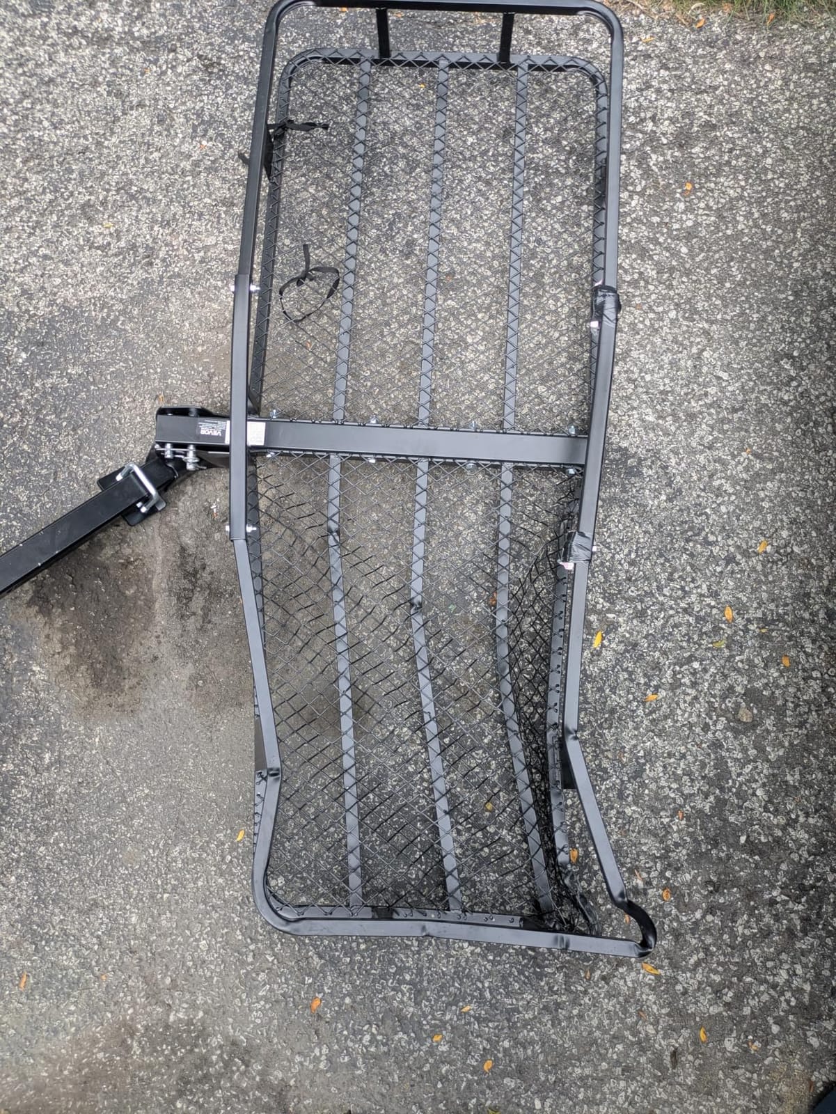 VEVOR 60 x 24 x 6 in Folding Hitch Cargo Carrier 500lbs Capacity | High Strength Steel Luggage Basket with Waterproof Bag, Fits 2