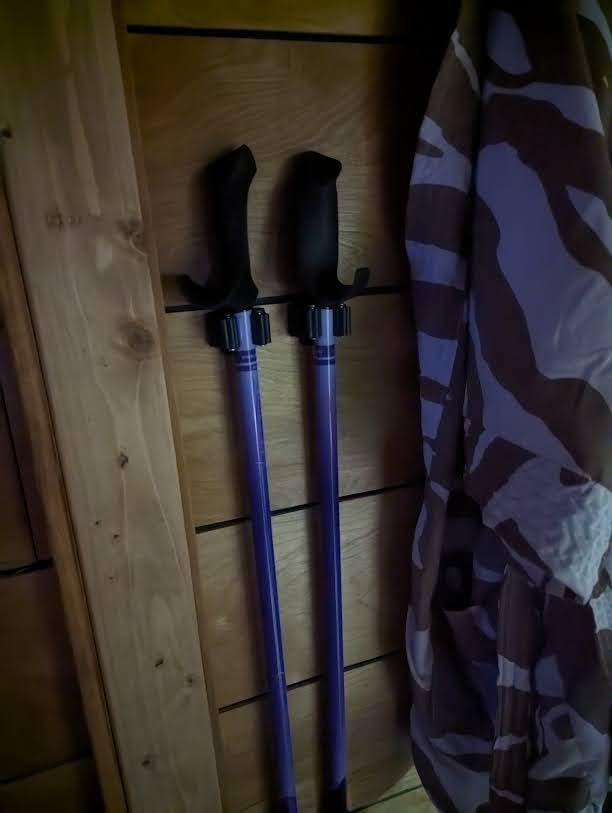 Motivator Walking Poles for Balance and Rehab - Patented Stability Grips - Lightweight, Adjustable, and Collapsible - 2 Pieces Adjustable with Flip Locks - Heights 4'6 up to 6'2 - 230 lbs customer photo 1