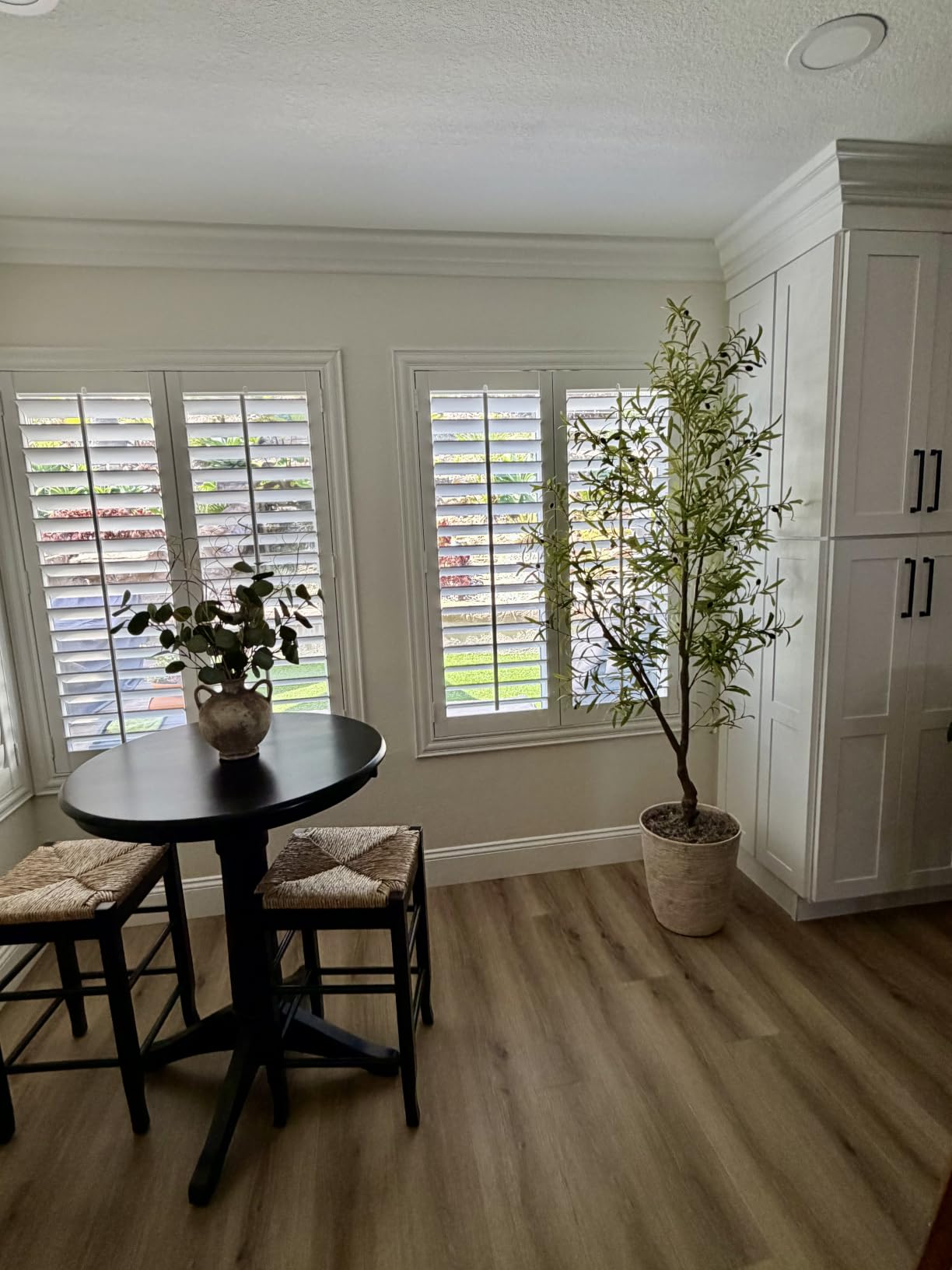 FEELEAD 7ft Faux Olive Tree with Natural Olive Branches & Realistic Leaves customer photo 1
