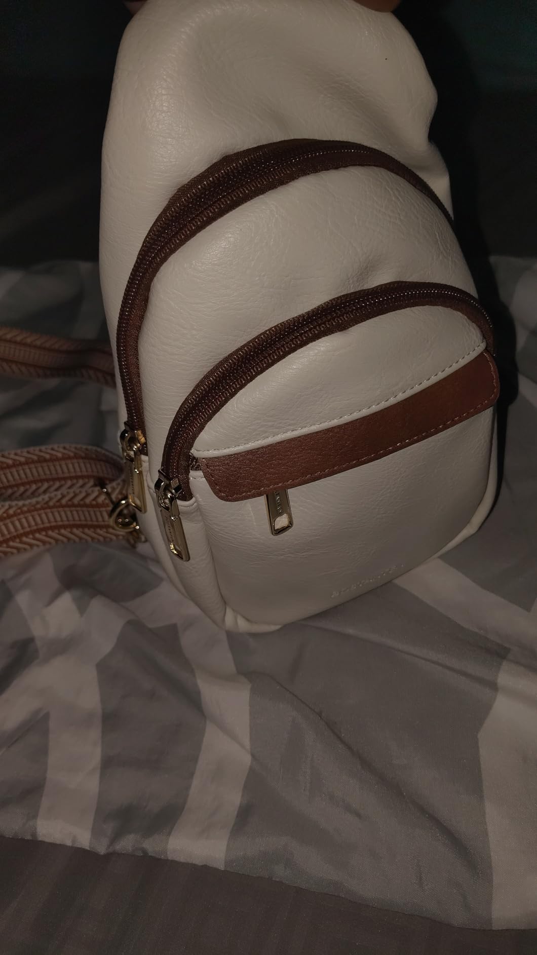 BOSTANTEN Sling Bag for Women Leather Crossbody Bags Fanny Pack Chest Bag for Travel | Adjustable Wide Strap, Small, Anti Theft, Lightweight, Multi Pockets and Carrying Way, Card Slot, Cute Trendy for Everyday customer photo 1