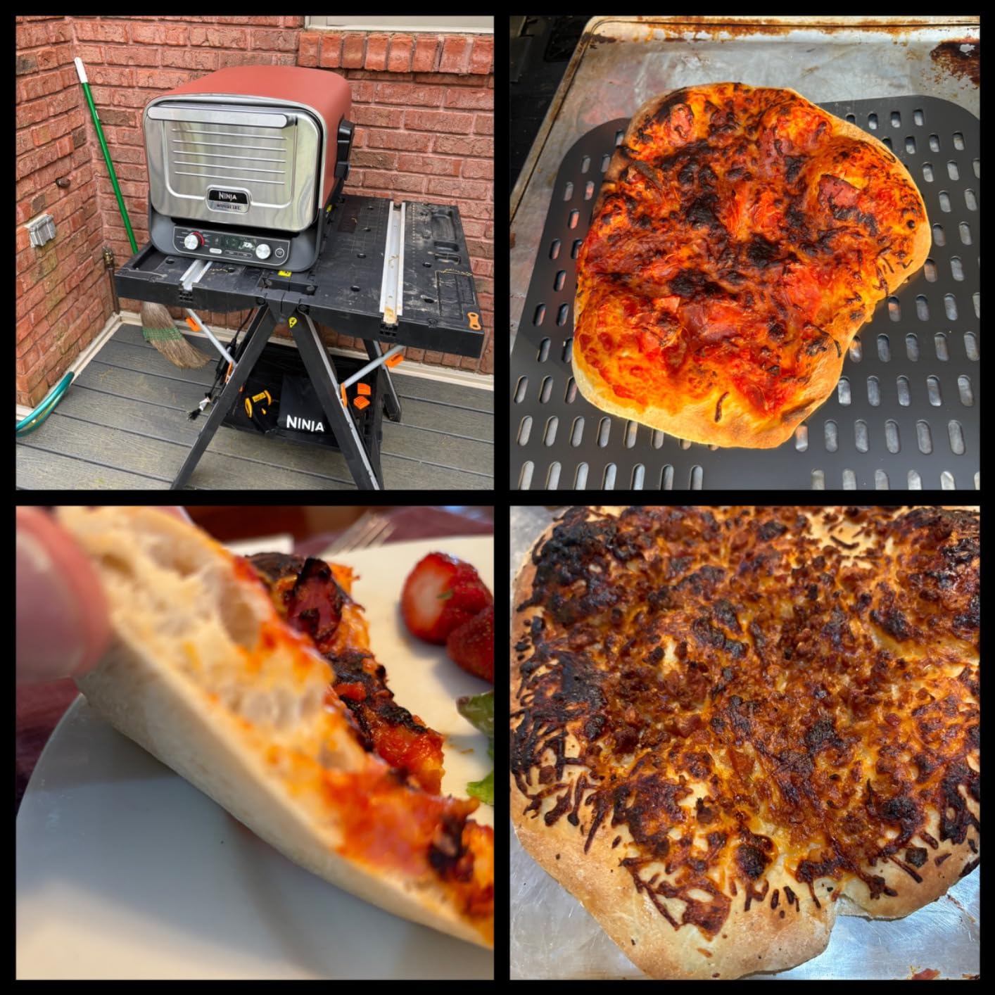 Ninja Woodfire Oven & Smoker, 8-in-1, Heats to 700°F, Terracotta Red, OO101 | 5 pizza styles, bakes & proofs at up to 700°F, fitting a 12